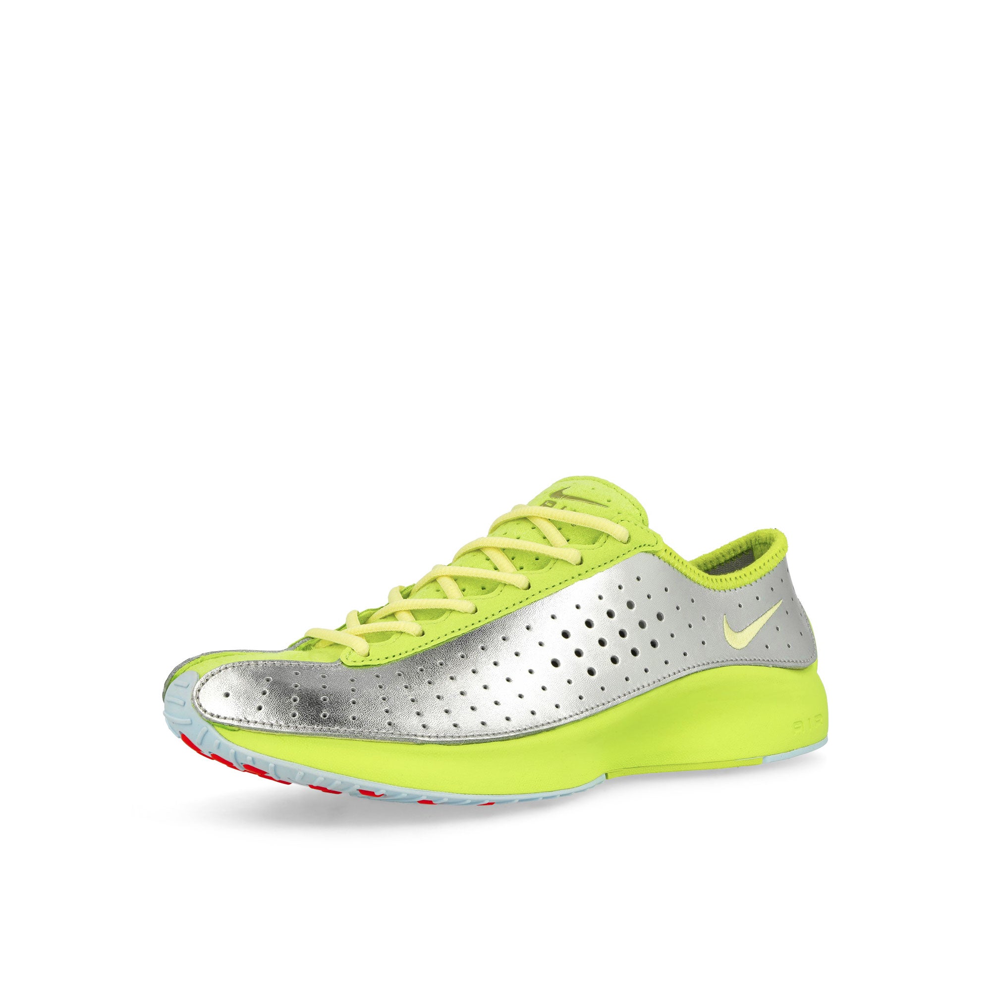 Nike Air Superfly Cyber / Lemon - Skylight - Metallic Silver Low Top Sneakers Close Up | Overkill