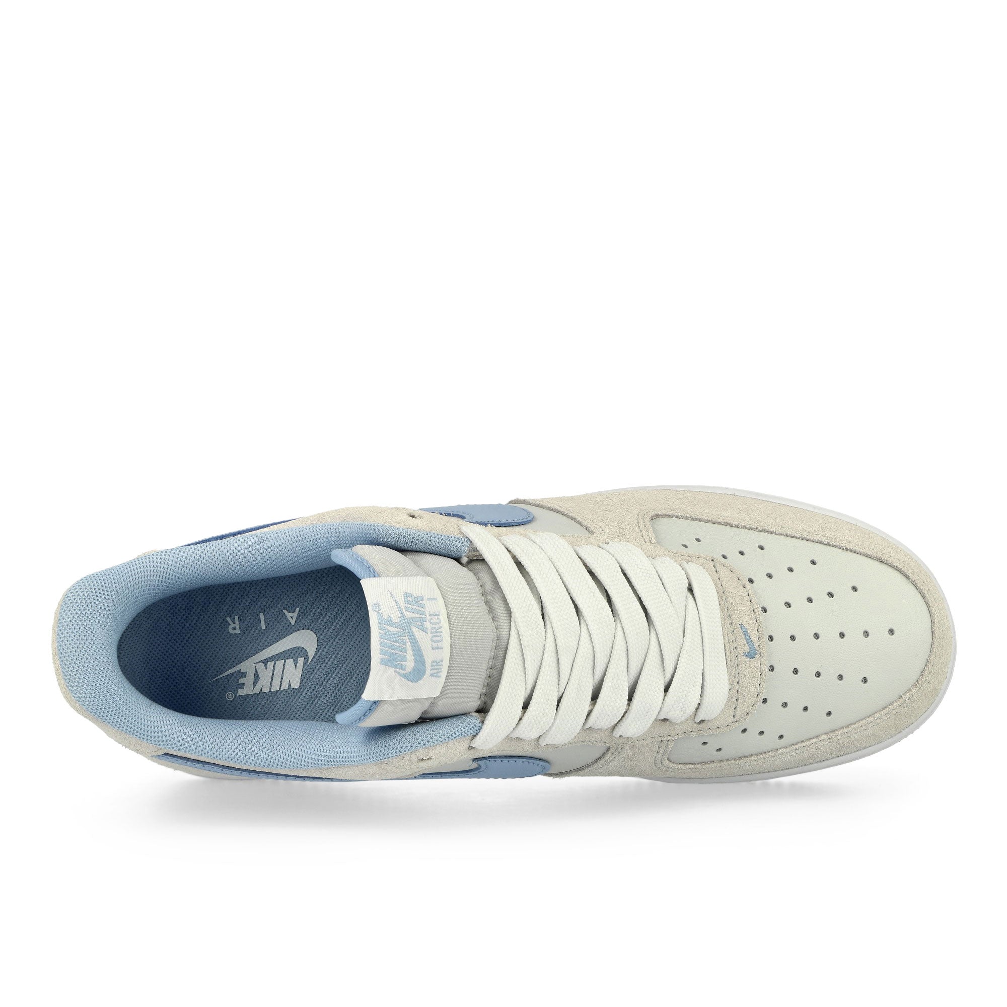 Nike Air Force 1 '07 LV8 Photon Dust / Psychic Blue - White Low Top Sneakers Detailfoto | Overkill