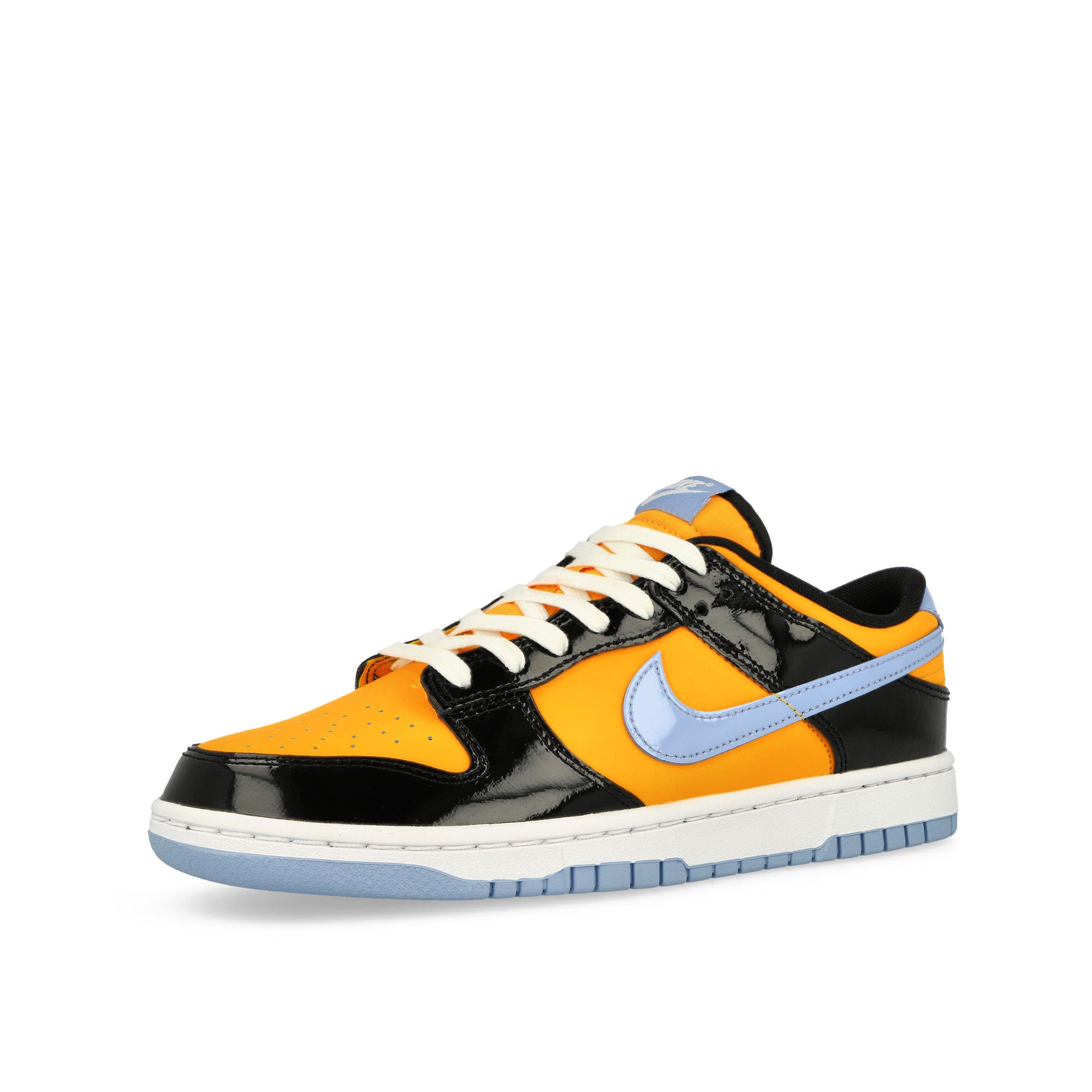 Nike Dunk Low Retro SE Black / Aluminum - Laser Orange - White Low Top Sneakers Close Up | Overkill