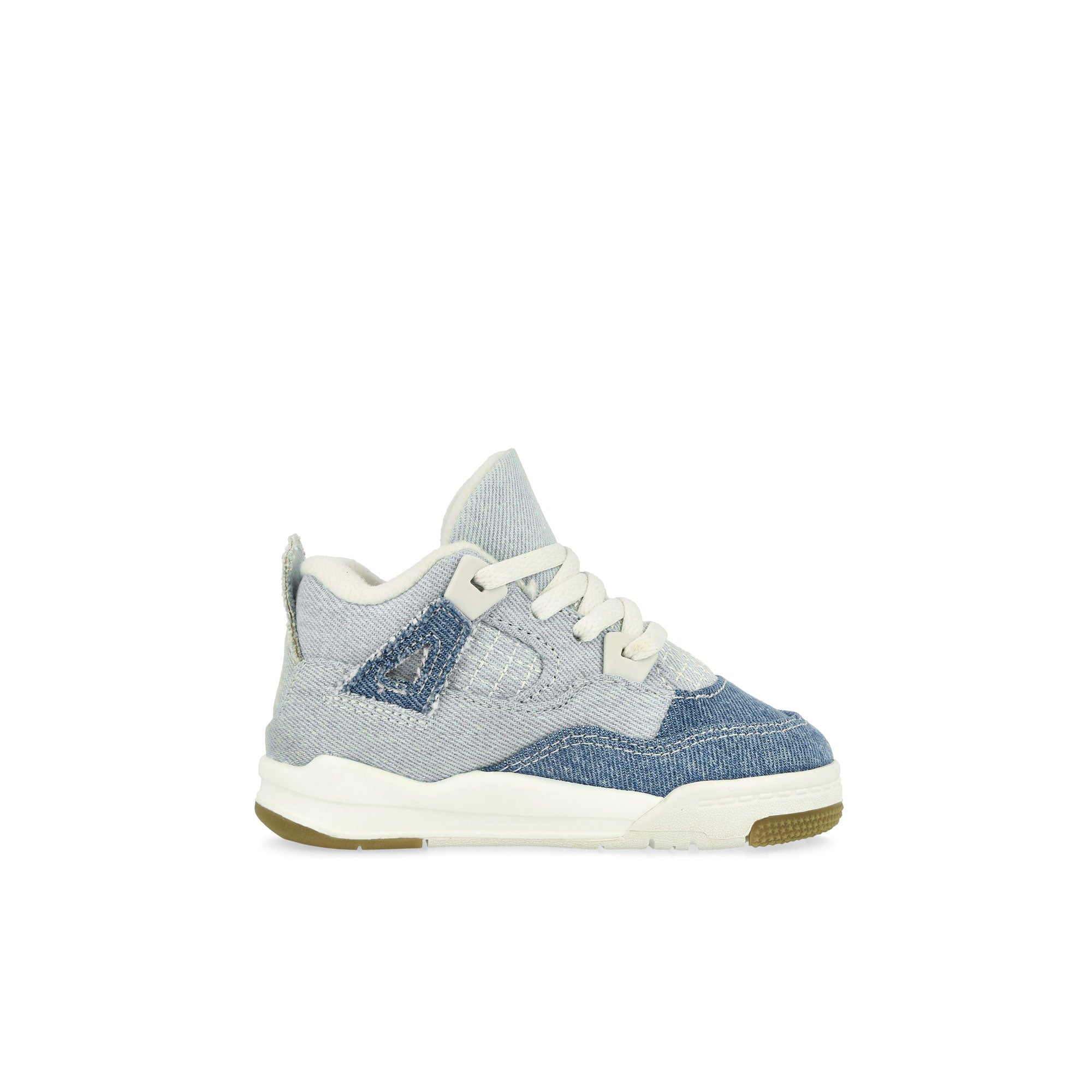 Jordan 4 Retro TD TEX Denim Worn Blue Sail / Worn Blue - Metallic Gold High Top Sneakers IB6714 100 Silhouette | Overkill