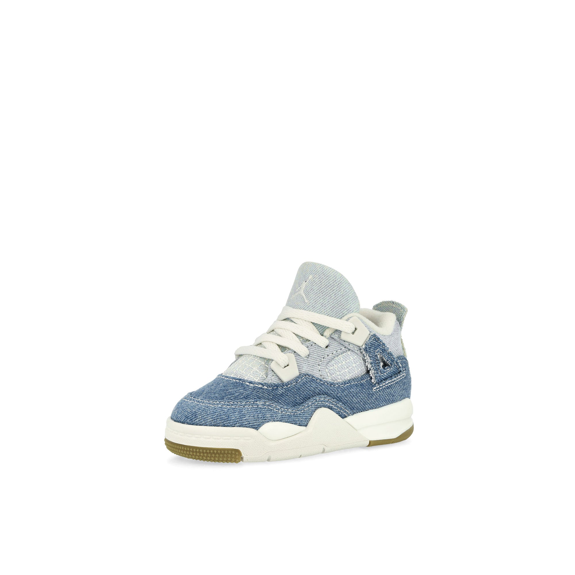 Jordan 4 Retro TD TEX Denim Worn Blue Sail / Worn Blue - Metallic Gold High Top Sneakers IB6714 100 Close-up | Overkill