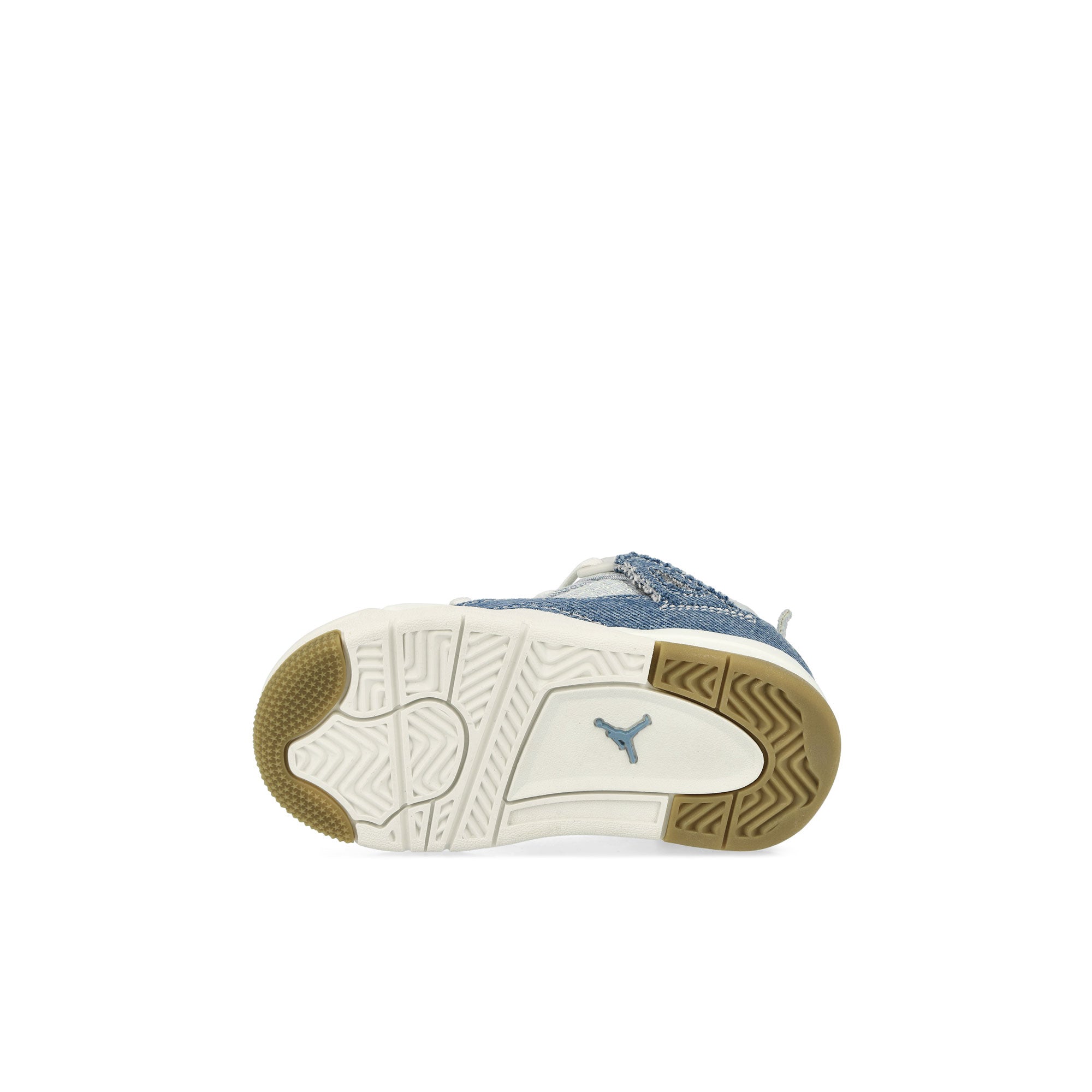 Jordan 4 Retro TD TEX Denim Worn Blue Sail / Worn Blue - Metallic Gold High Top Sneakers IB6714 100 Detail View 1 | Overkill