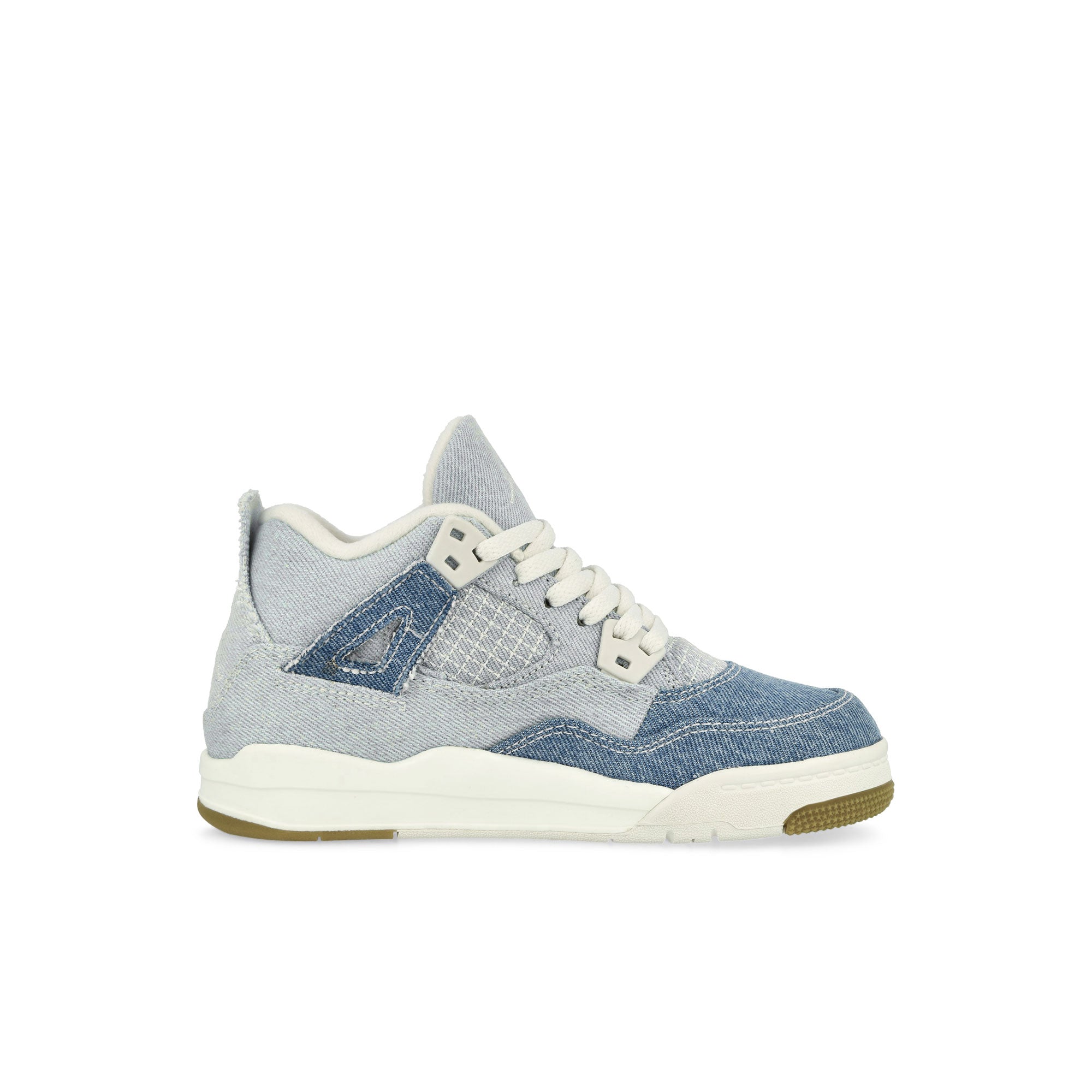 Jordan 4 Retro PS TEX Denim Worn Blue Sail / Worn Blue - Metallic Gold High Top Sneakers IB6715 100 Silhouette | Overkill