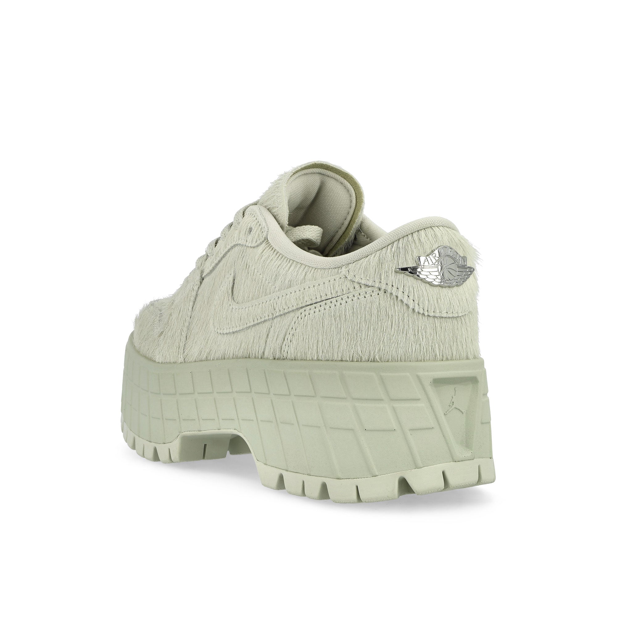 Jordan W Air Jordan 1 Brooklyn Low Light Bone / Metallic Silver Low Top Sneakers Material | Overkill