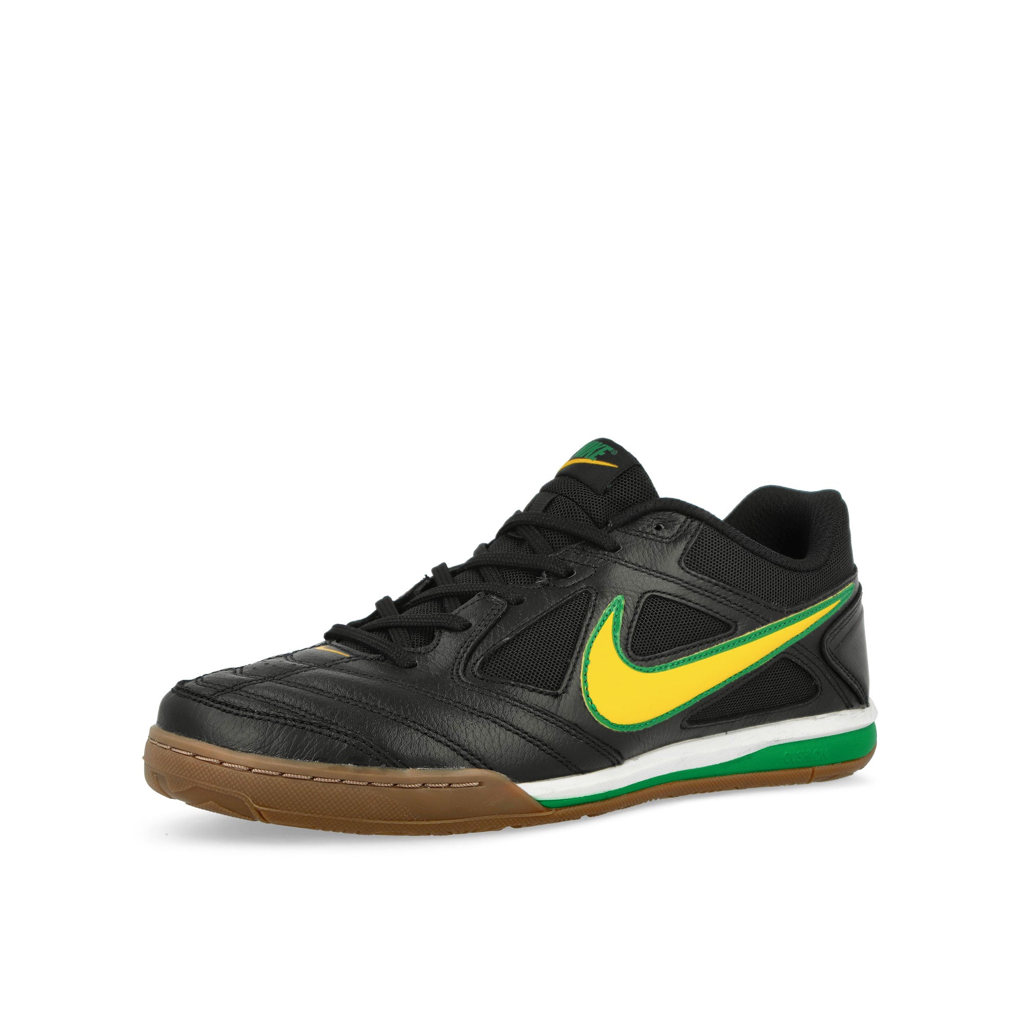 Nike Gato Black / Varsity Maize-White-Gum Dark Brown Low Top Sneakers Close Up | Overkill