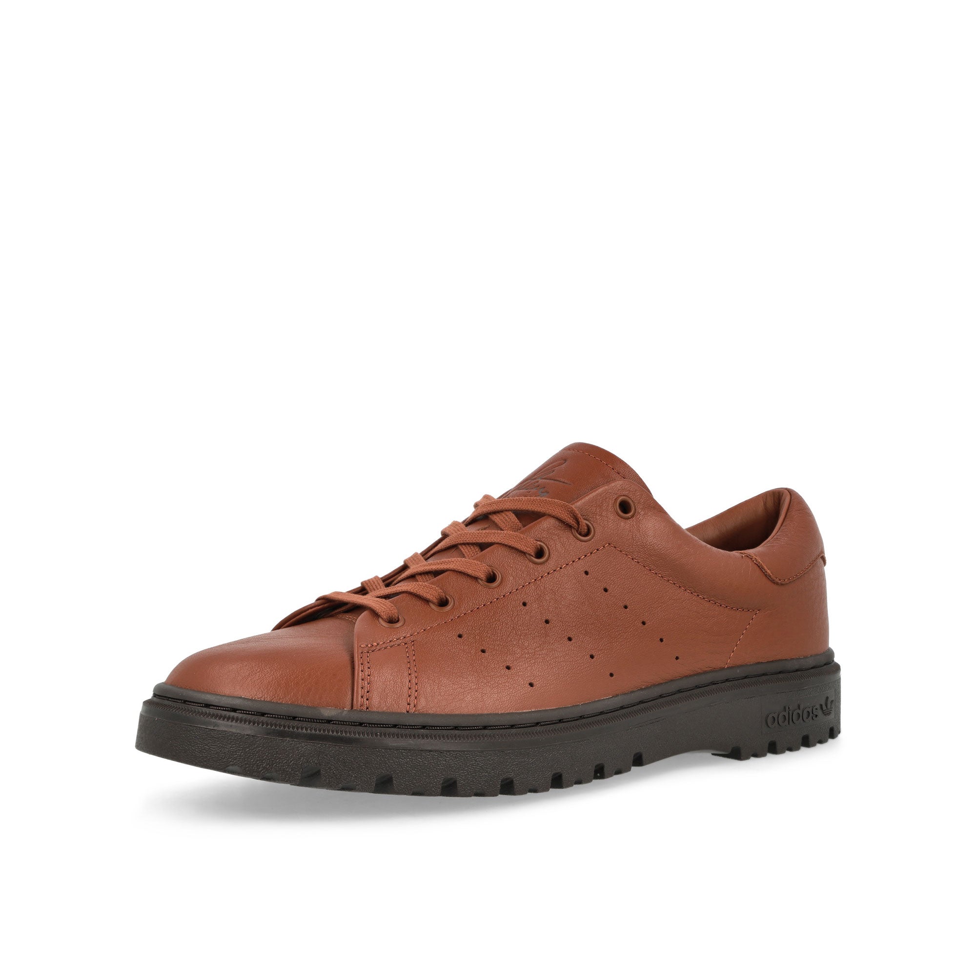 adidas Stan Smith Freizeit Redwood / Redwood / Dark Brown Low Top Sneakers Close Up | Overkill