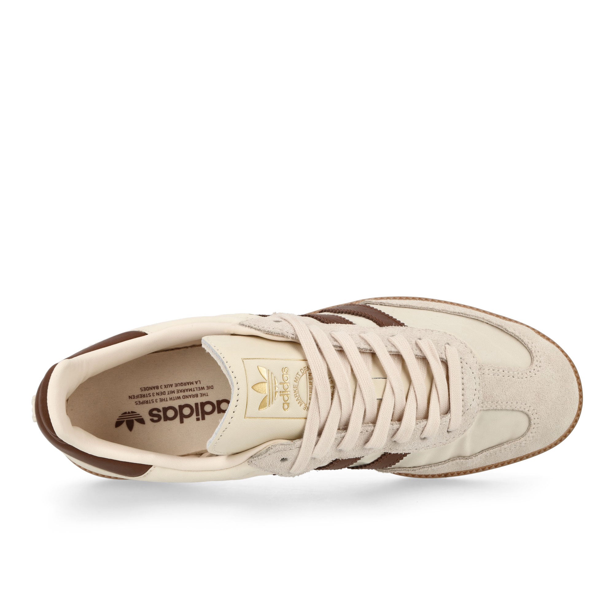 adidas Samba OG Cream White / Preloved Brown / Wonder White Low Top Sneakers Detailfoto | Overkill