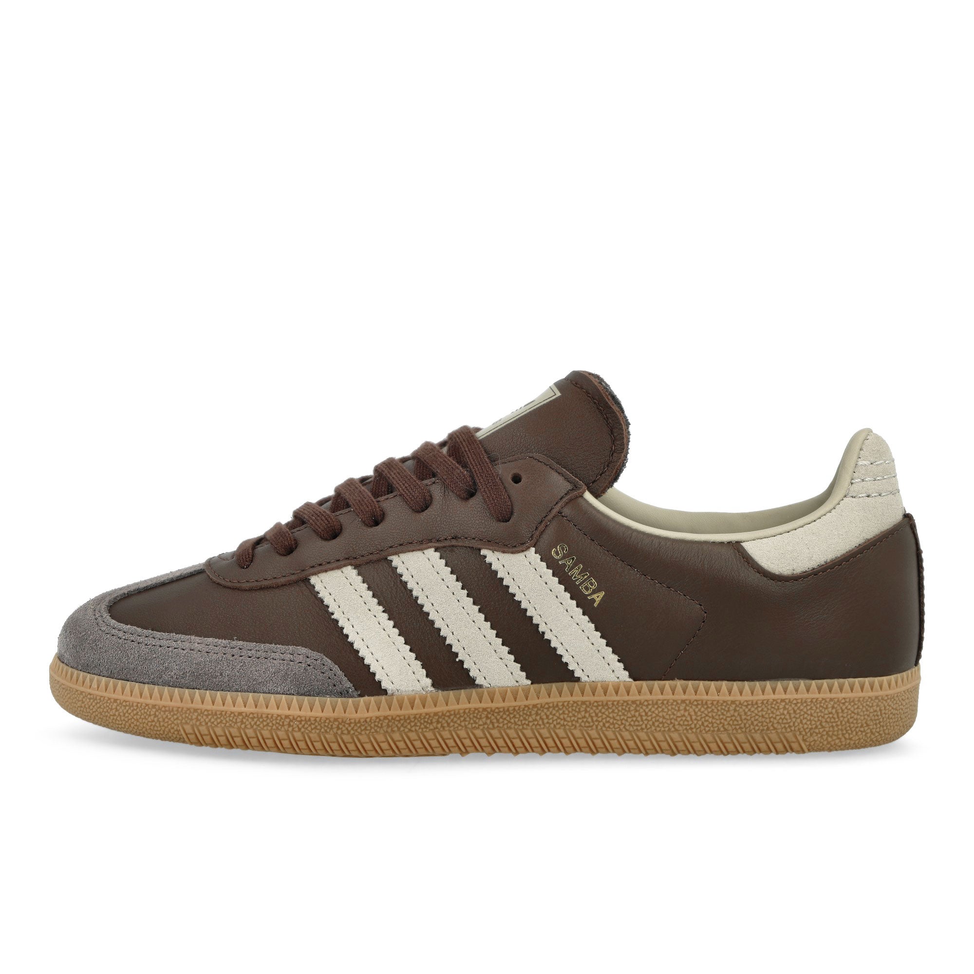 adidas Samba OG Brown / Putty Grey / Gold Metallic Low Top Sneakers ID1481 | Overkill
