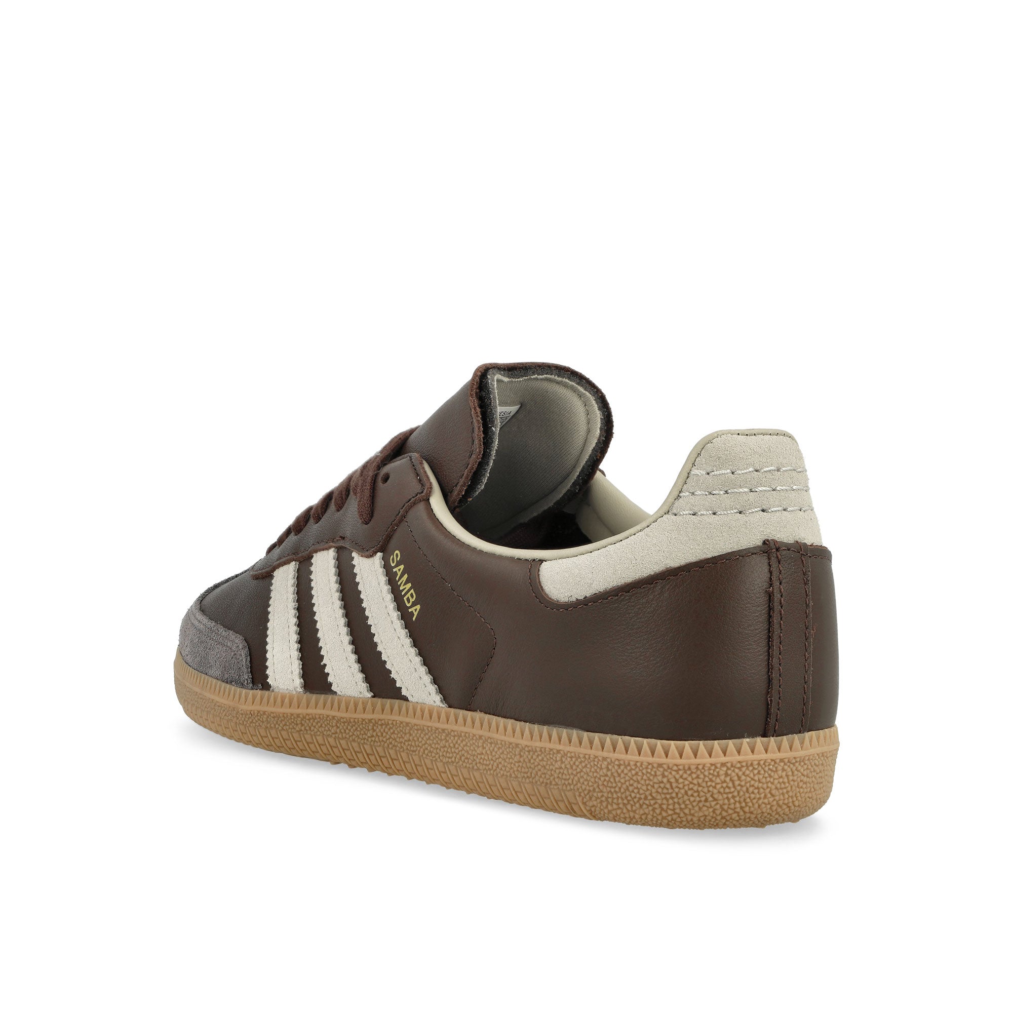 adidas Samba OG Brown / Putty Grey / Gold Metallic Low Top Sneakers Material | Overkill