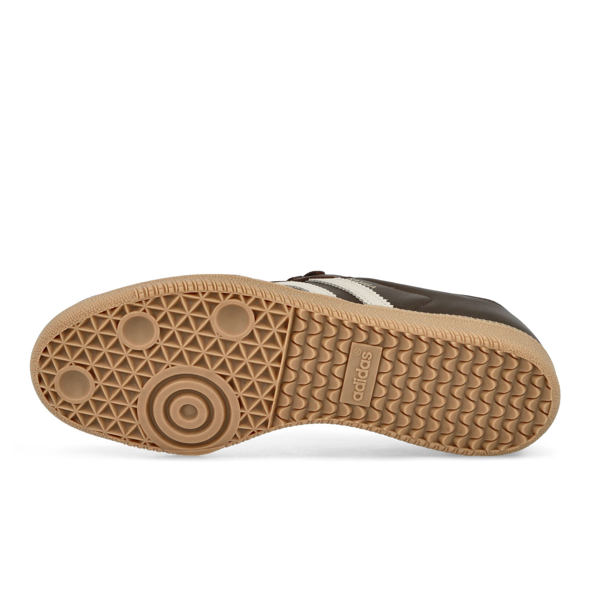 adidas Samba OG Brown / Putty Grey / Gold Metallic Low Top Sneakers Detail View 1 | Overkill