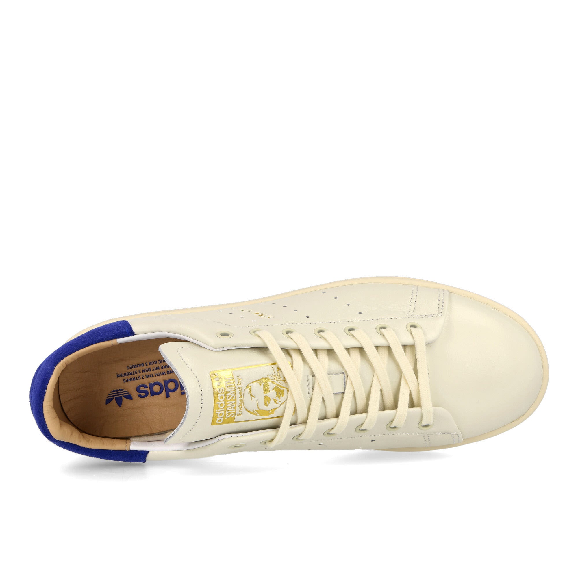 adidas Stan Smith Lux Off White / Chalk White / Royal Blue Sneakers Detailfoto | Overkill