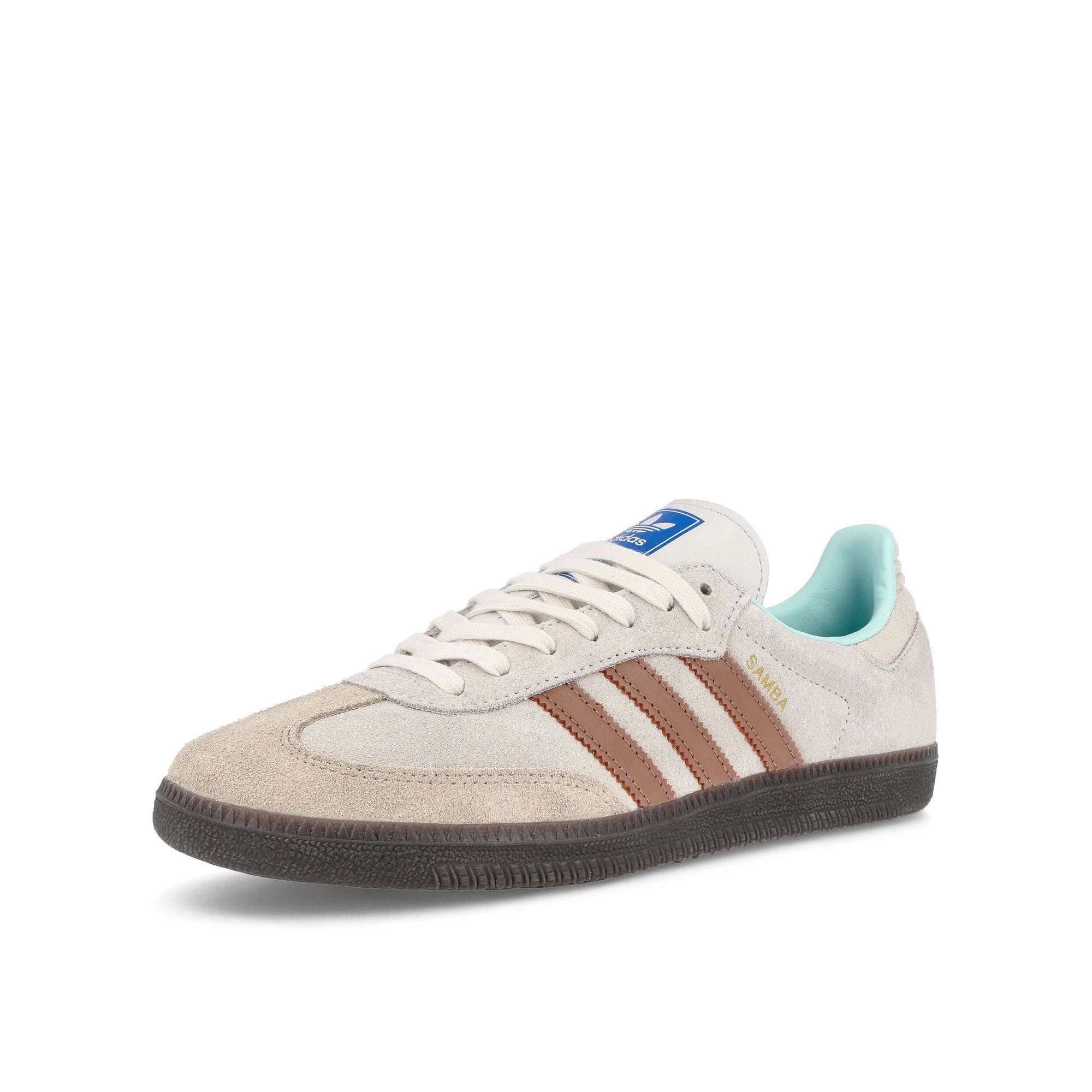 adidas Samba OG Crystal White / Clay Strata / GUM5 Sneakers Close Up | Overkill
