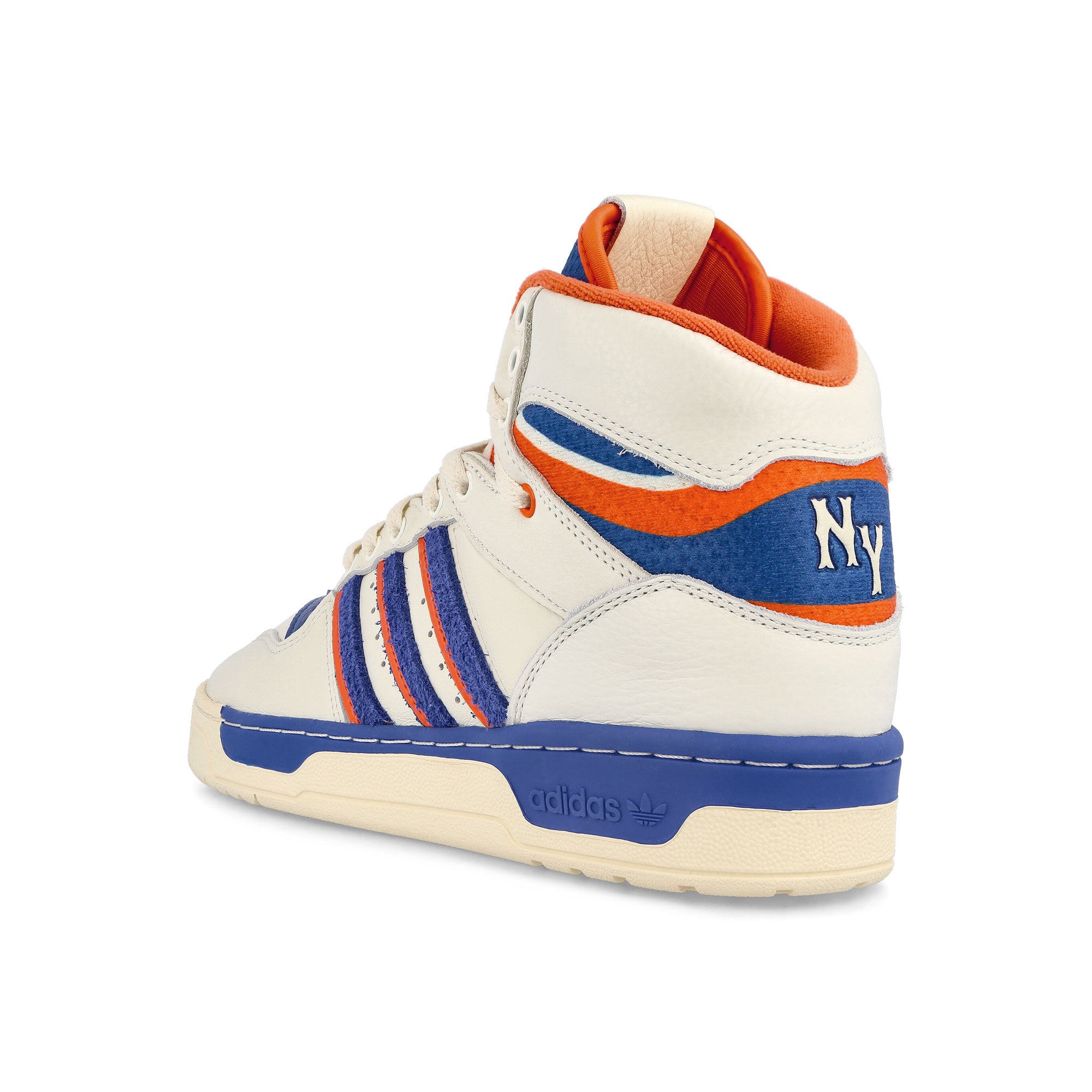 adidas Attitude White Tint / Royal Blue / Team Semi Sol Orange Mid Top Sneakers Material | Overkill