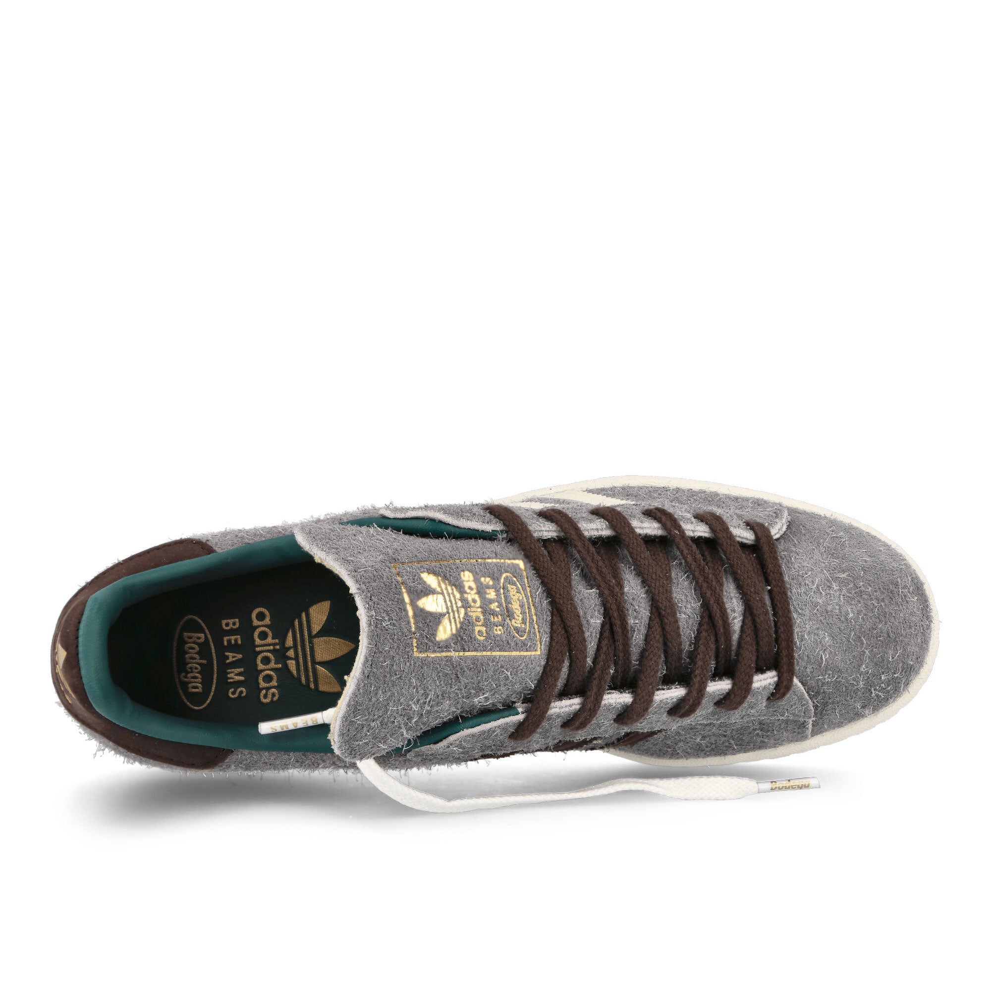 adidas Campus Grey Four-Off White-Collegiate Green Low Top Sneakers Detailfoto | Overkill