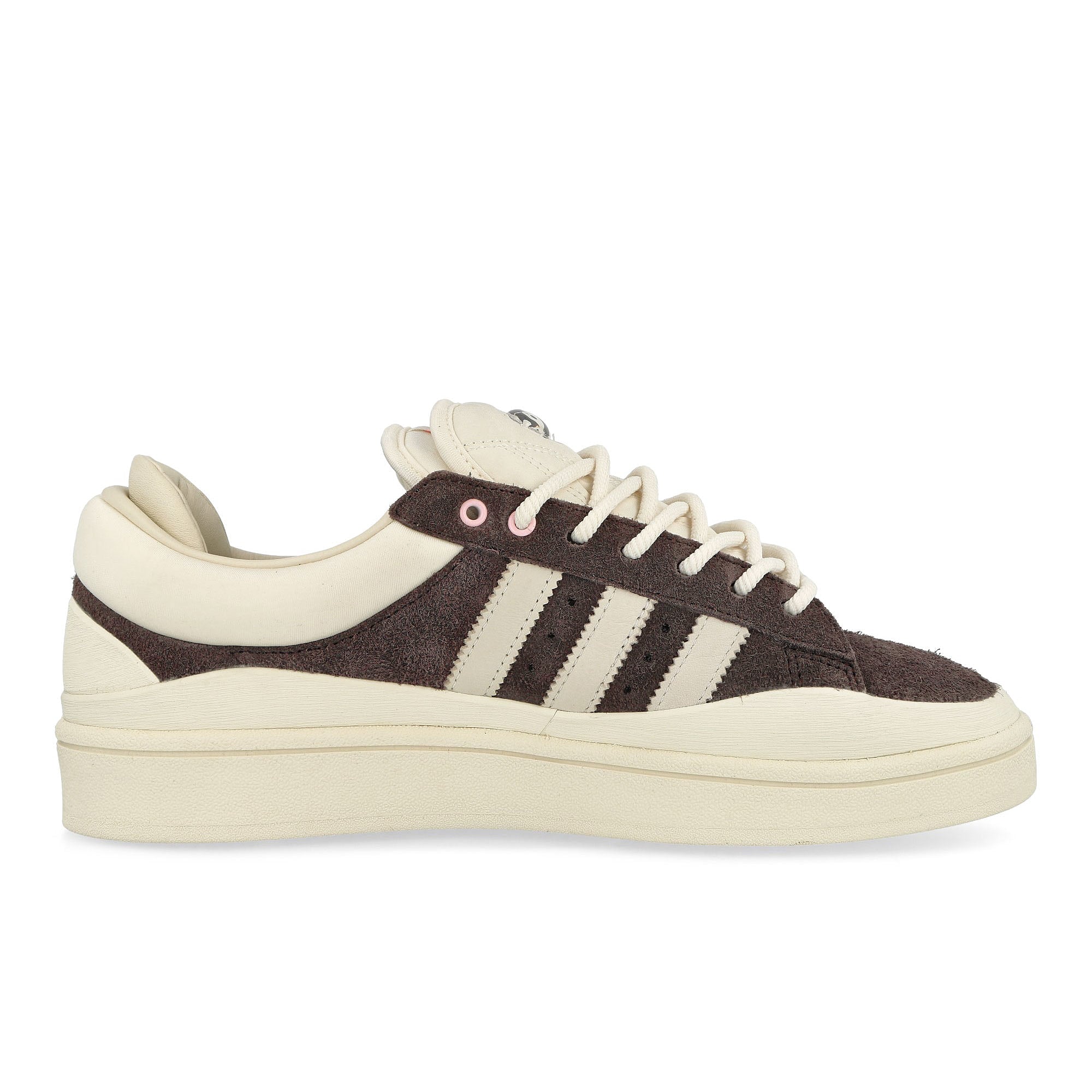 adidas Bad Bunny x adidas Campus Deep Brown / Chalk White / Cream White Low Top Sneakers Silhouette | Overkill