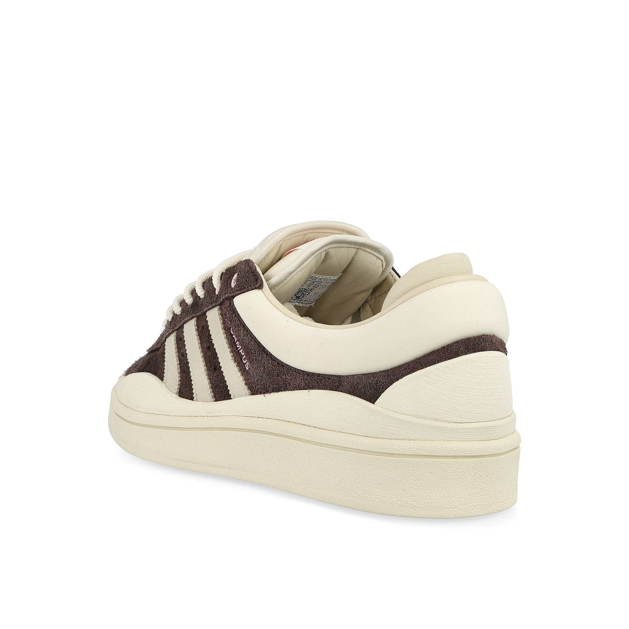 adidas Bad Bunny x adidas Campus Deep Brown / Chalk White / Cream White Low Top Sneakers Material | Overkill