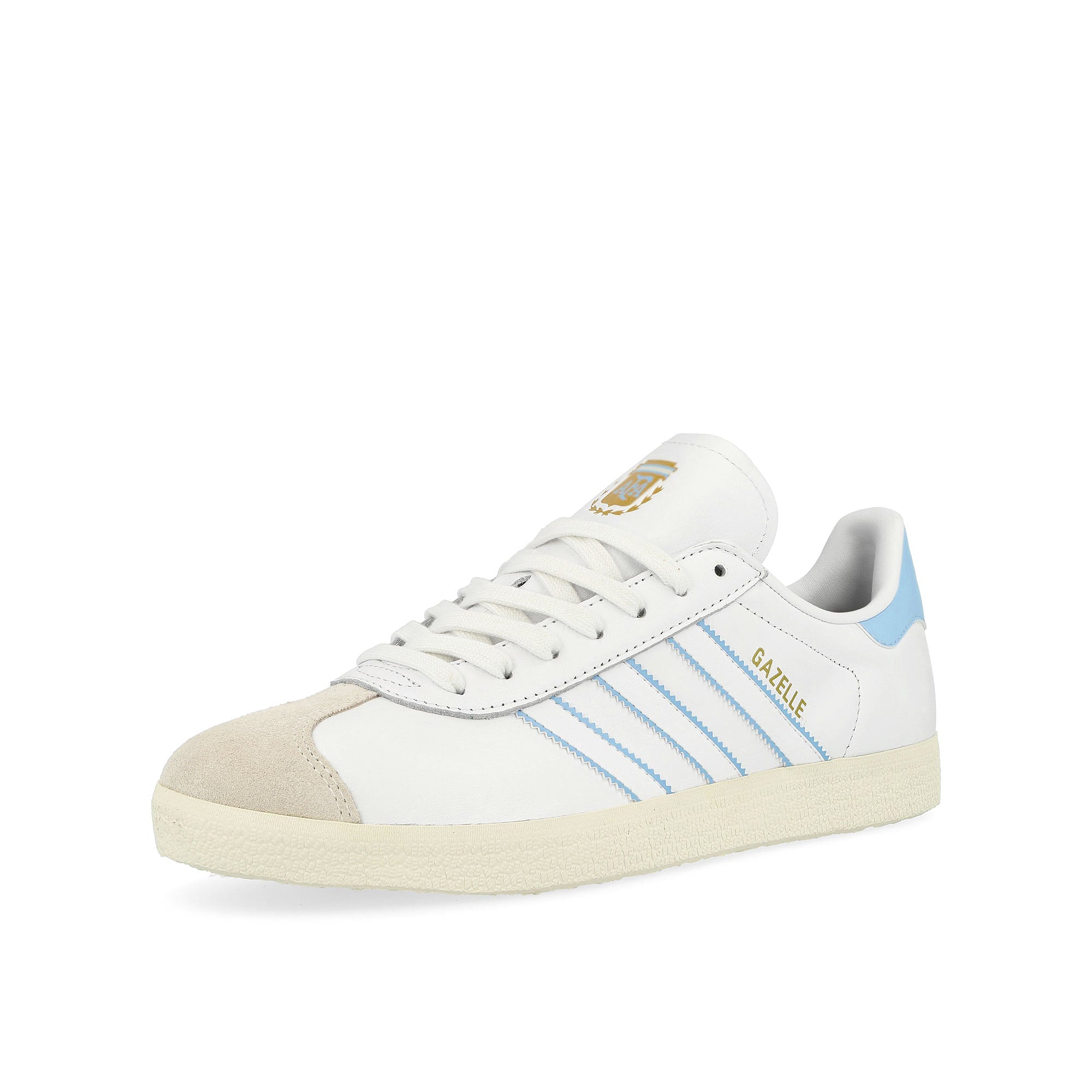 adidas Gazelle AF Argentina Footwear White / Glow Blue / Off White Low Top Sneakers Close Up | Overkill