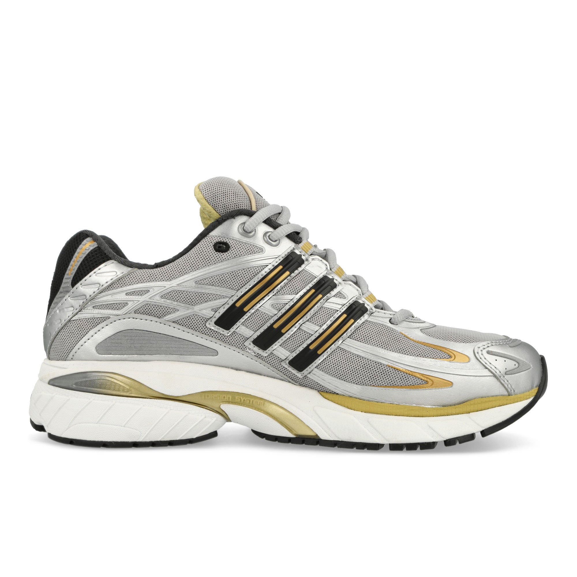 adidas Adistar Cushion Grey Two, Gold Metallic, Metallic Silver Low Top Sneakers Silhouette | Overkill