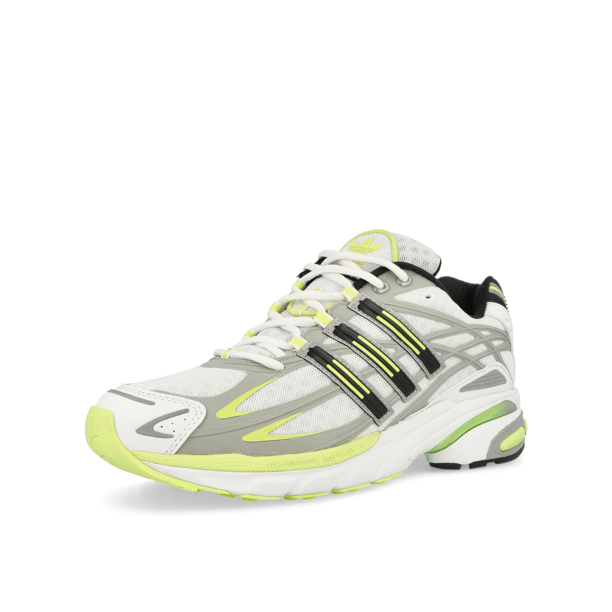 adidas Adistar Cushion Cloud White / Pulse Lime / Core Black Low Top Sneakers Close Up | Overkill