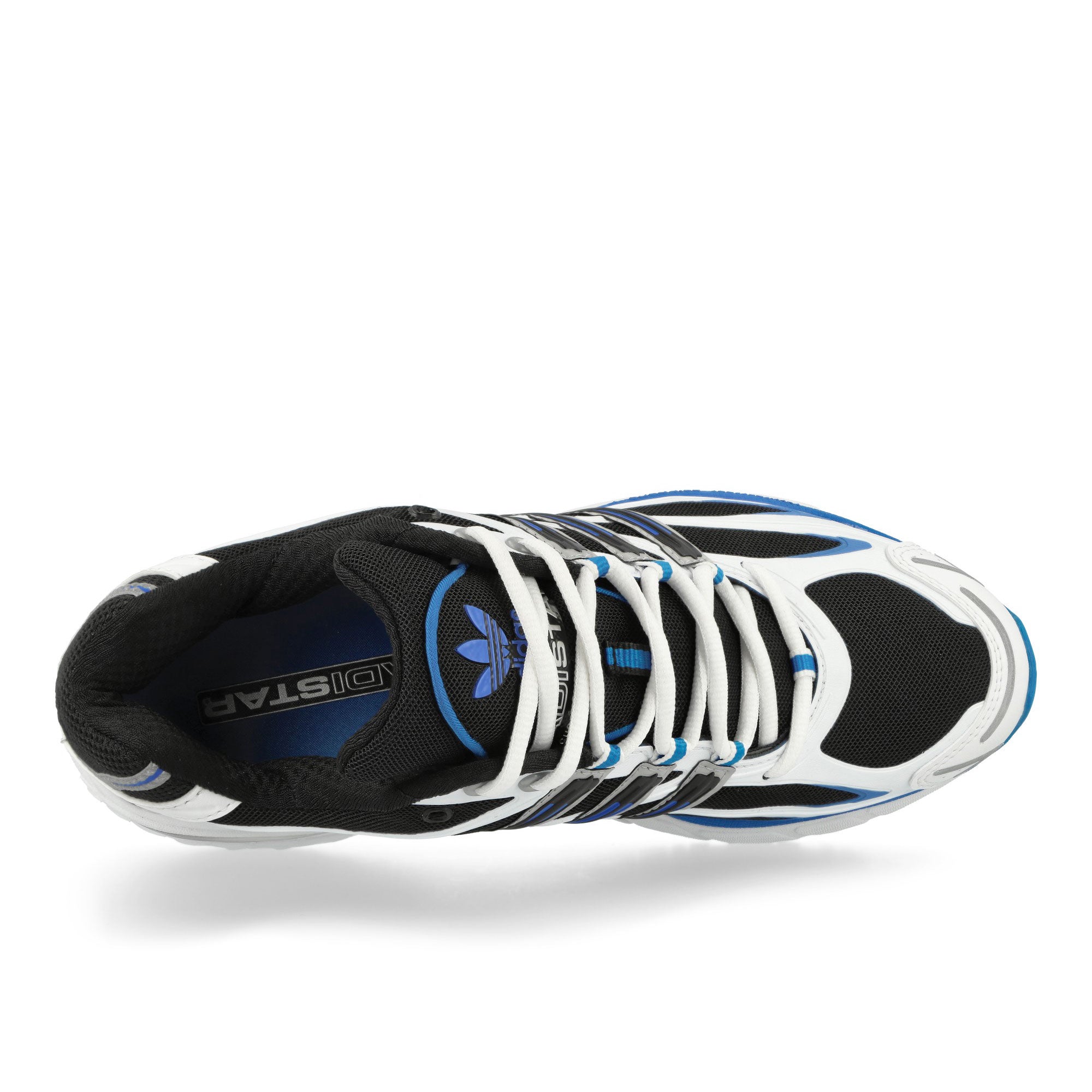 adidas Adistar Cushion Core Black / Bright Blue / Cloud White Low Top Sneakers Detailfoto | Overkill