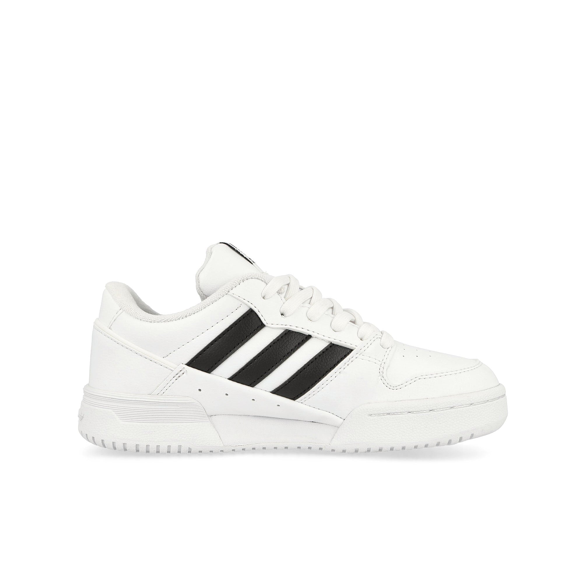 adidas Team Court 2 STR J Footwear White / Core Black / Footwear White Low Top Sneakers Silhouette | Overkill