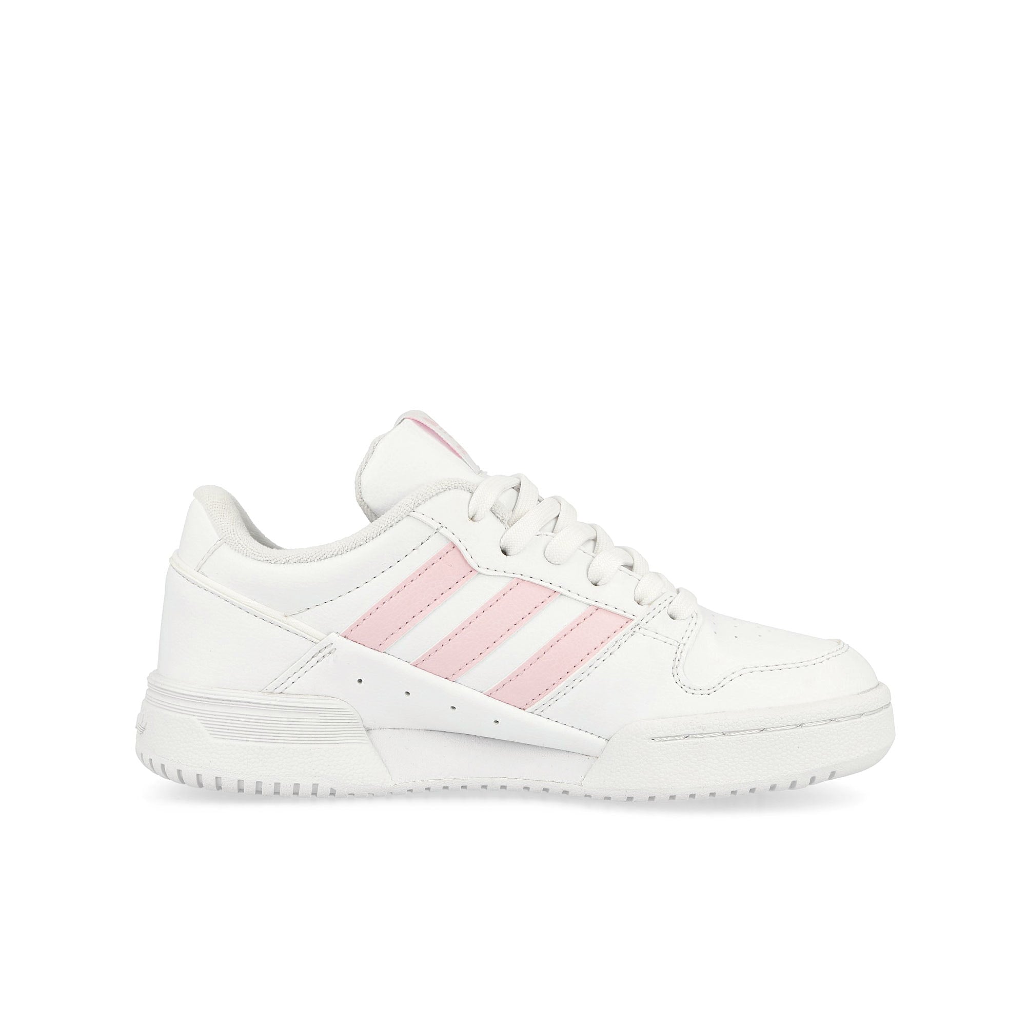 adidas Team Court 2 STR J Footwear White / Clear Pink / Footwear White Low Top Sneakers Silhouette | Overkill