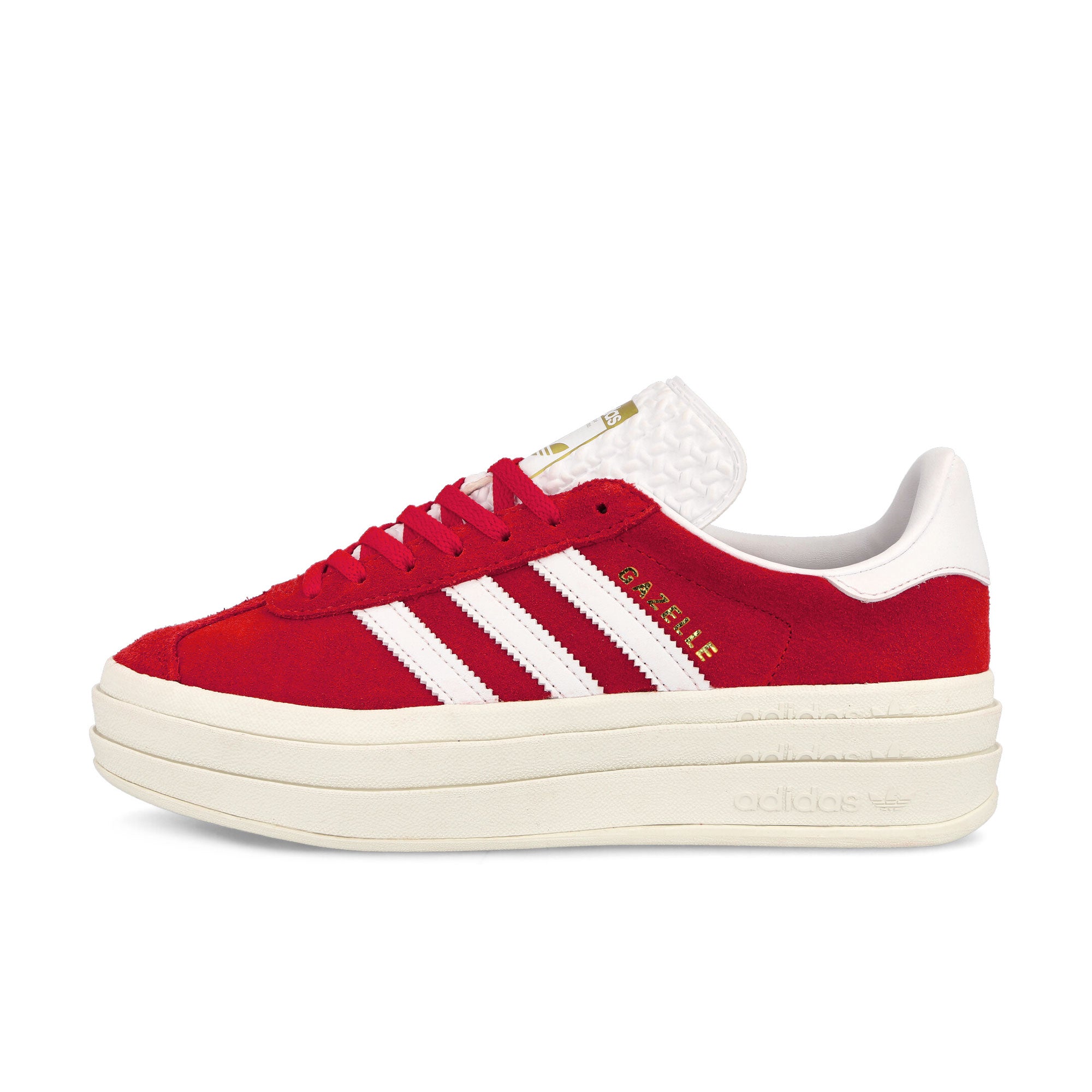 adidas Gazelle Bold W Red / Footwear White / Gold Metallic Low Top Sneakers ID6990 | Overkill