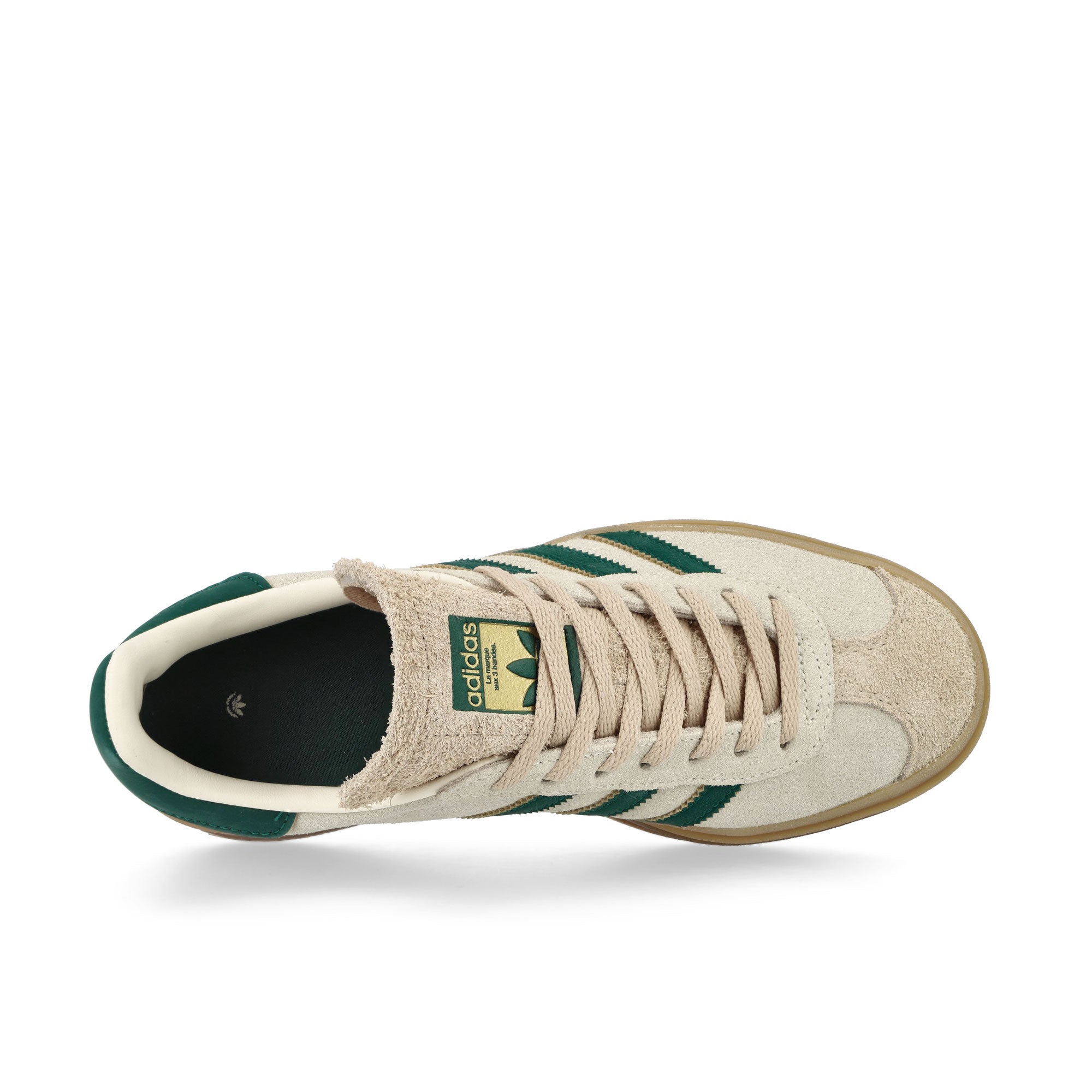 adidas Gazelle Bold W Cream White / Collegiate Green / Magic Beige Low Top Sneakers Detailfoto | Overkill