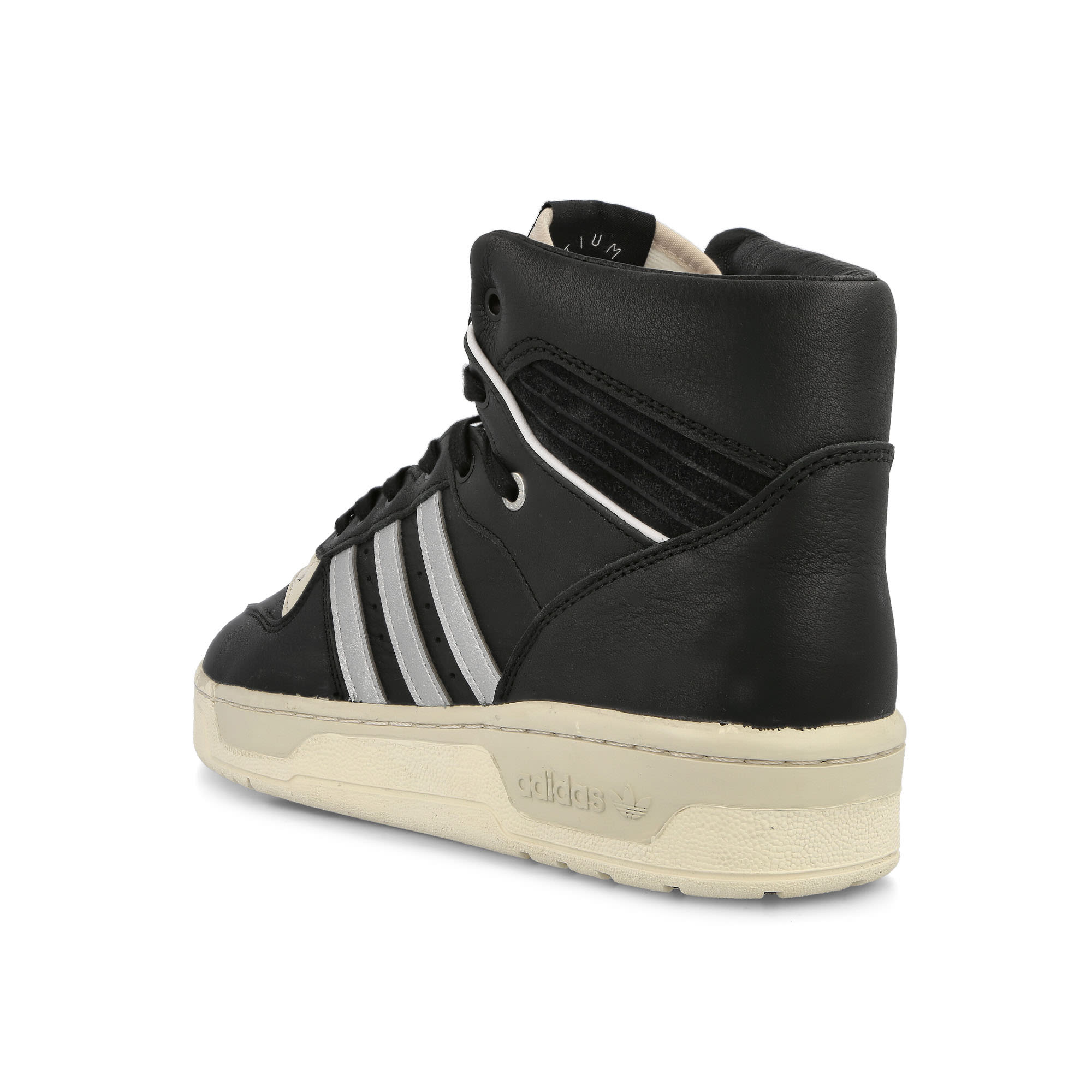 adidas Rivalry Hi Consortium Core Black-Silver Metallic-Grey One High Top Sneakers Material | Overkill