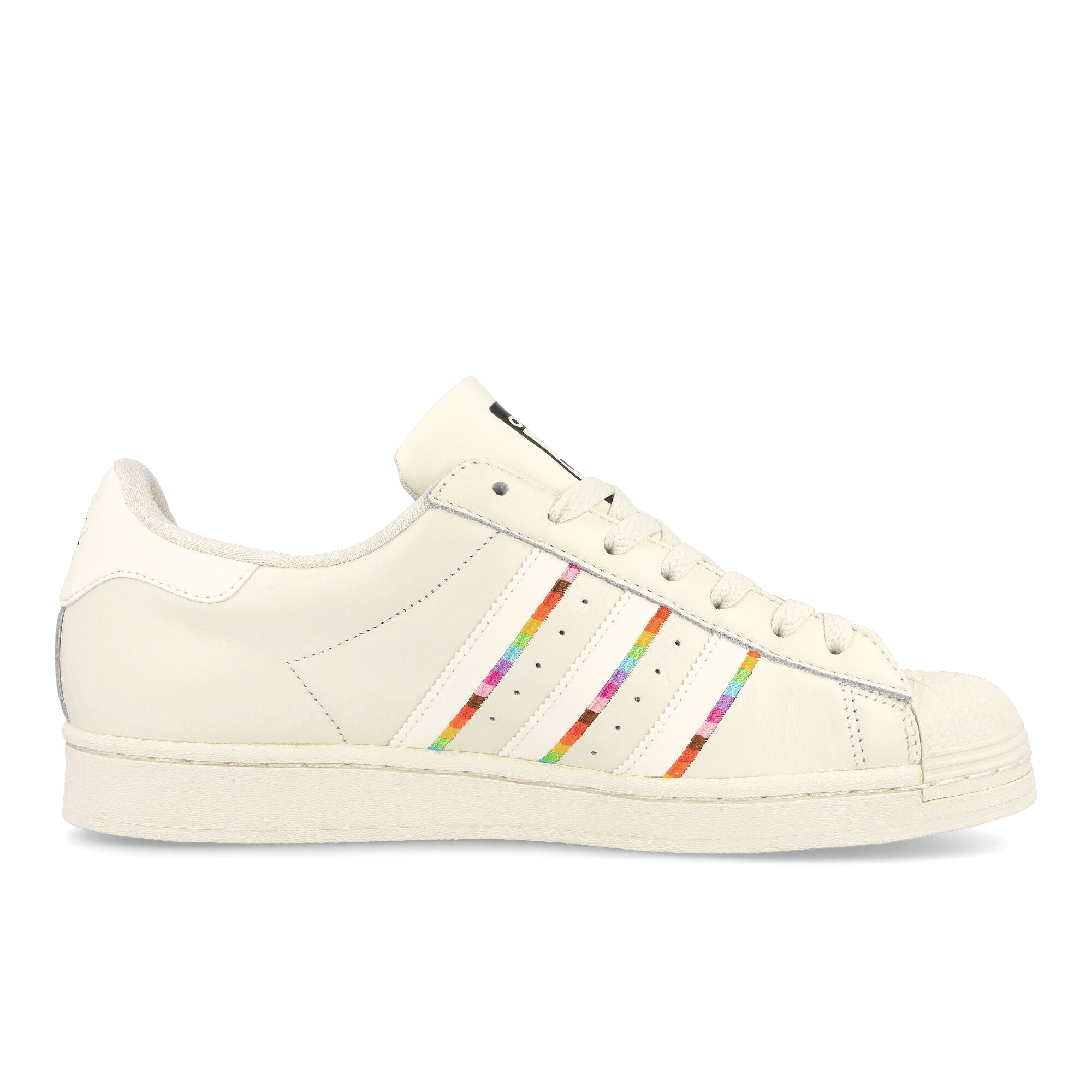 adidas Rich Mnisi x adidas Superstar Pride Off White-Core Black-Off White Low Top Sneakers Silhouette | Overkill
