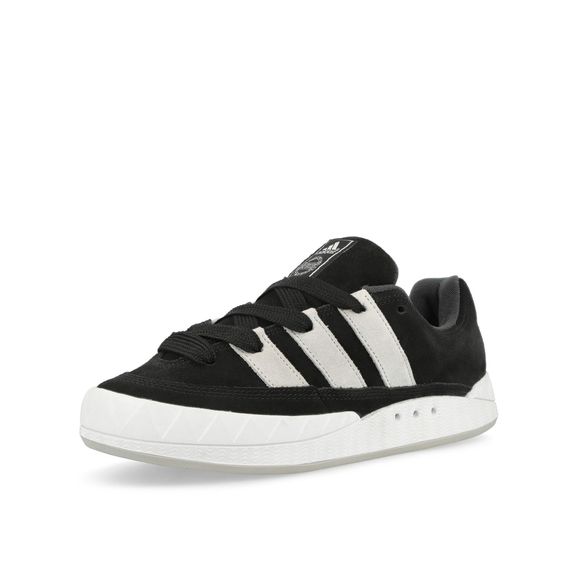 adidas Adimatic Core Black / Crystal White / Carbon Low Top Sneakers Close Up | Overkill