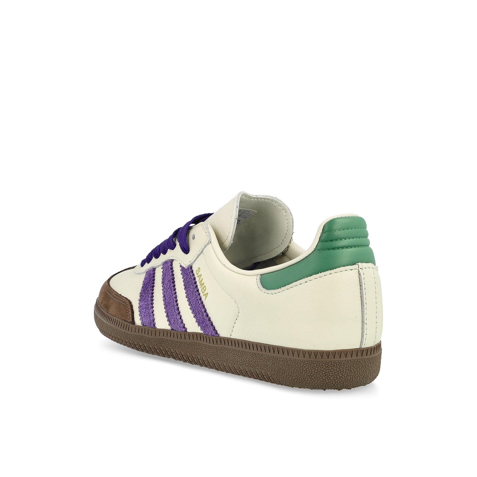 adidas Samba OG W Off White / Collegiate Purple / Preloved Green Low Top Sneakers Material | Overkill