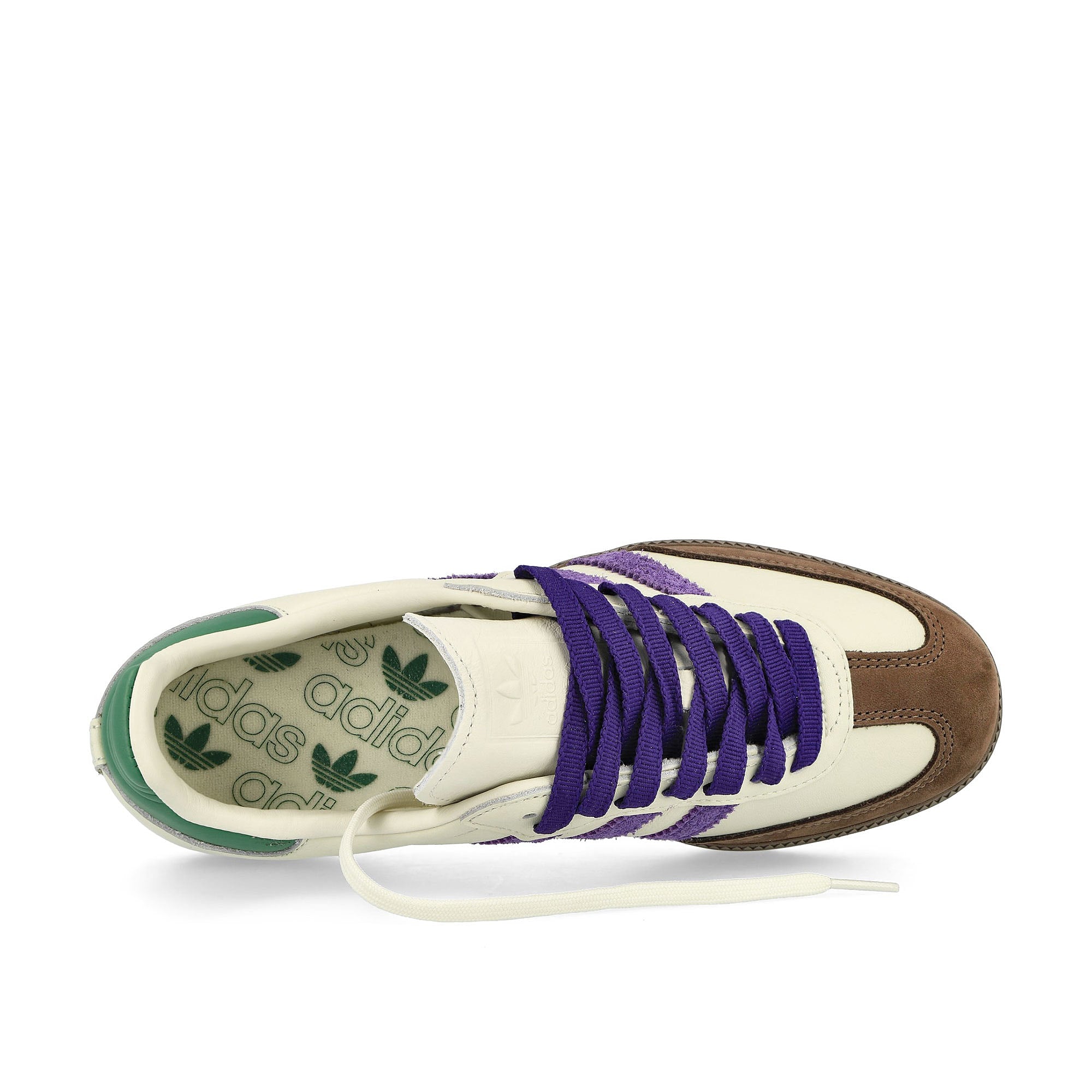 adidas Samba OG W Off White / Collegiate Purple / Preloved Green Low Top Sneakers Detailfoto | Overkill