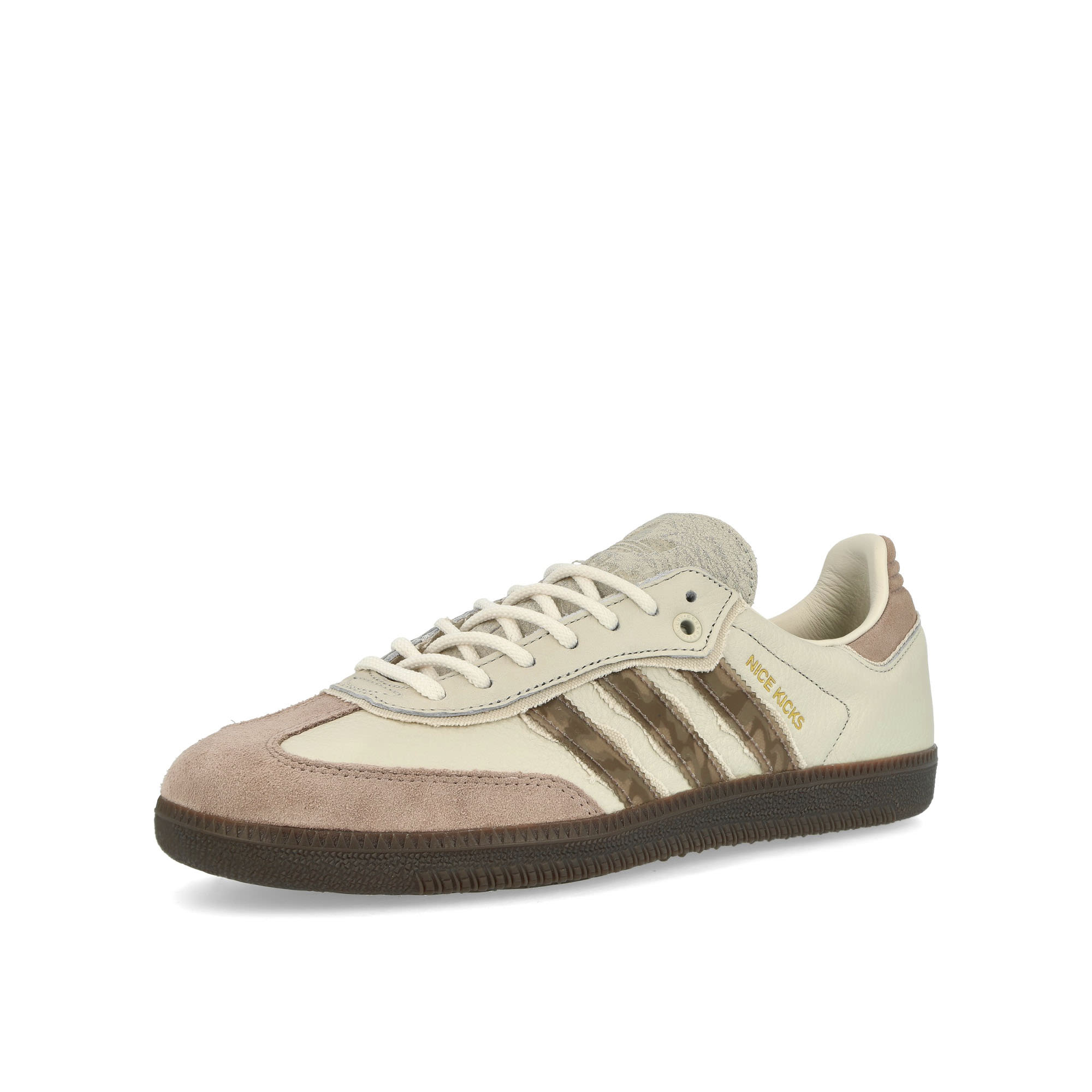 adidas Nicekicks x adidas Samba TALC / TECEAR / PANTON Low Top Sneakers Close Up | Overkill