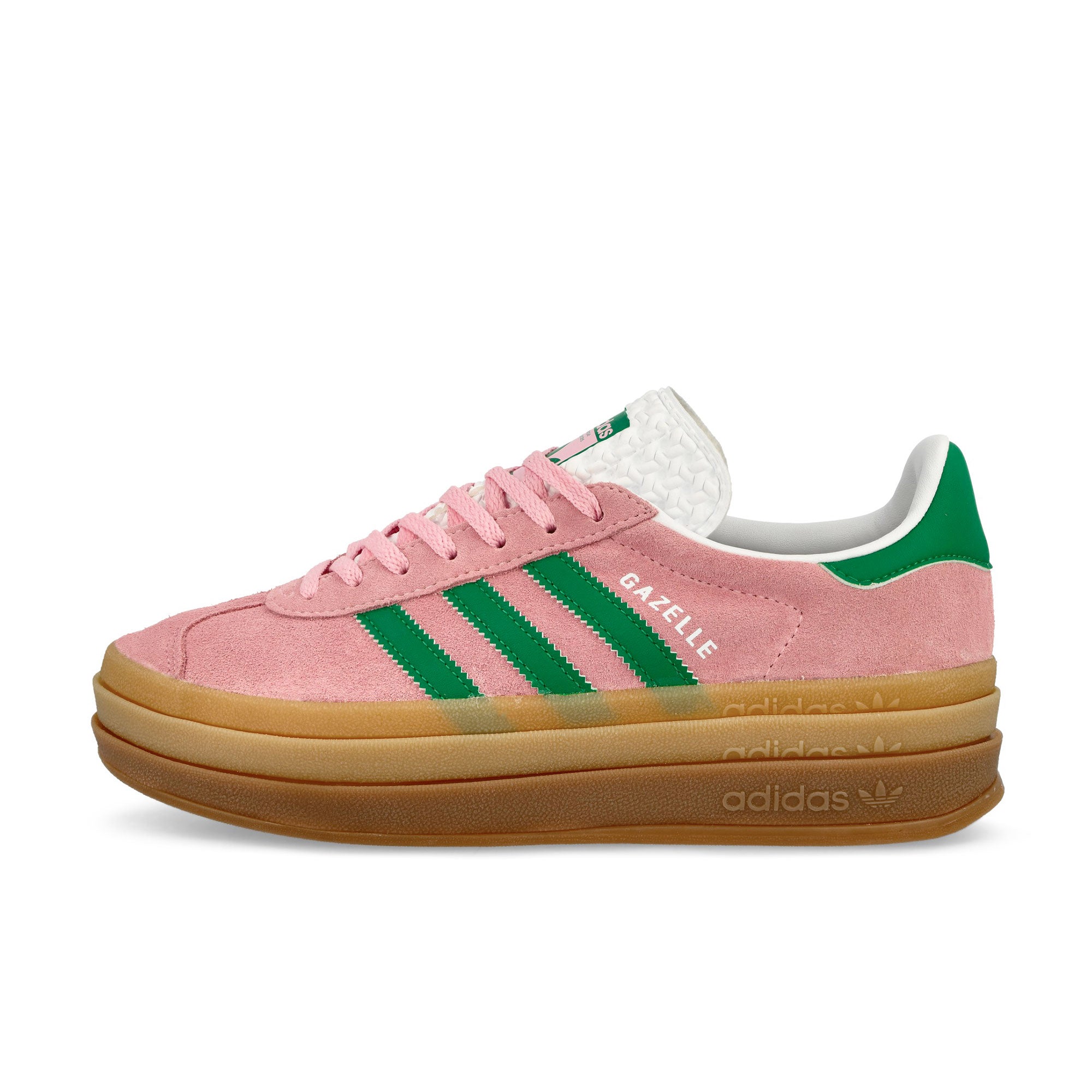 adidas Gazelle Bold W True Pink / Green / Cloud White Low Top Sneakers IE0420 | Overkill