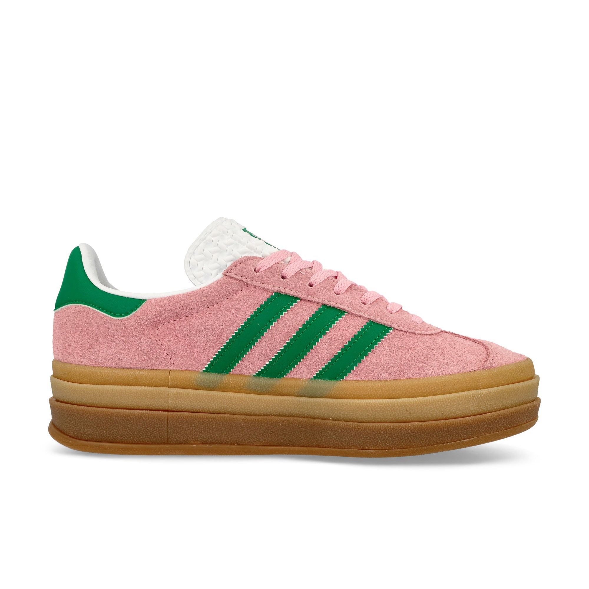 adidas Gazelle Bold W True Pink / Green / Cloud White Low Top Sneakers Silhouette | Overkill
