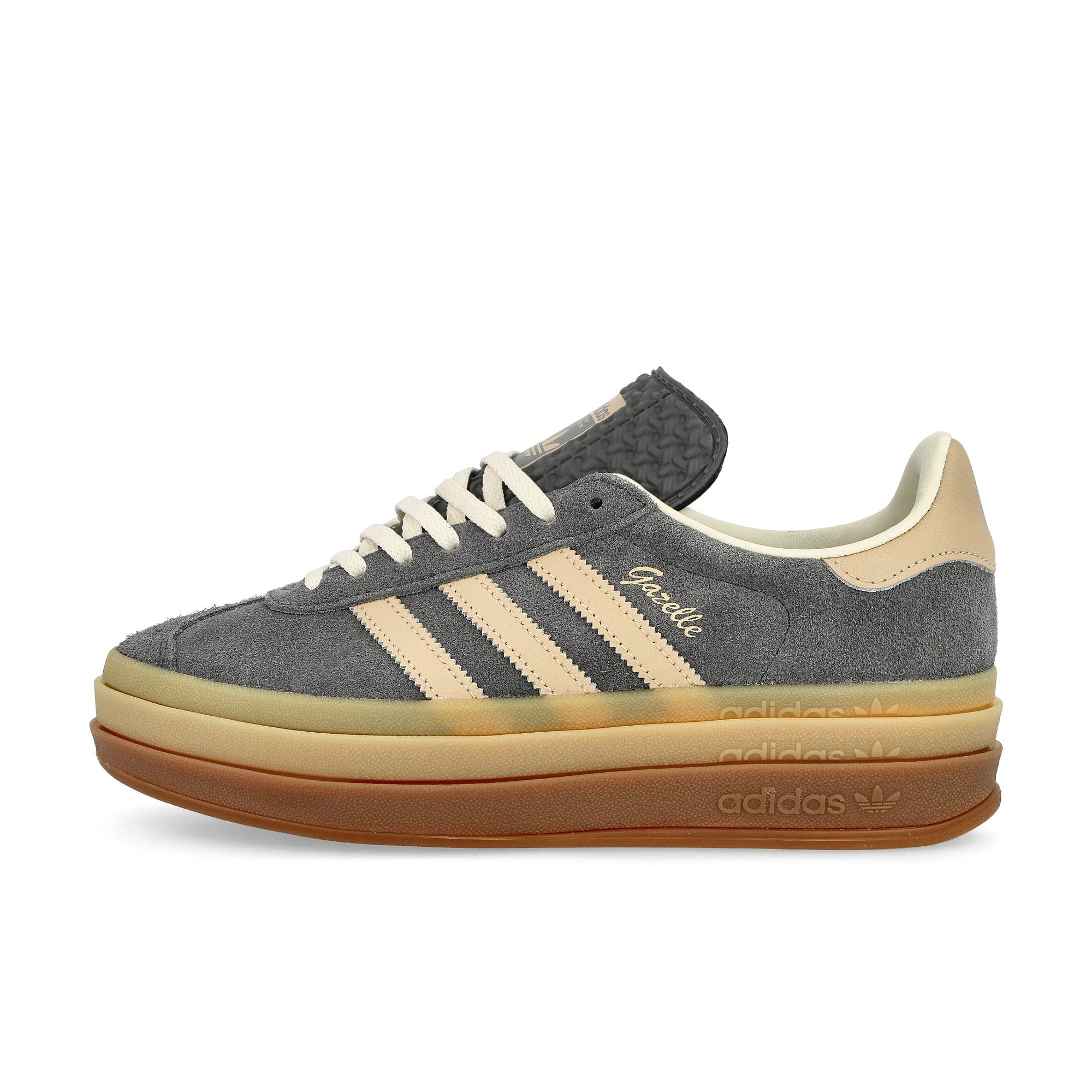 adidas Gazelle Bold W Grey Six / Magic Beige/ Cream White Low Top Sneakers IE0428 | Overkill