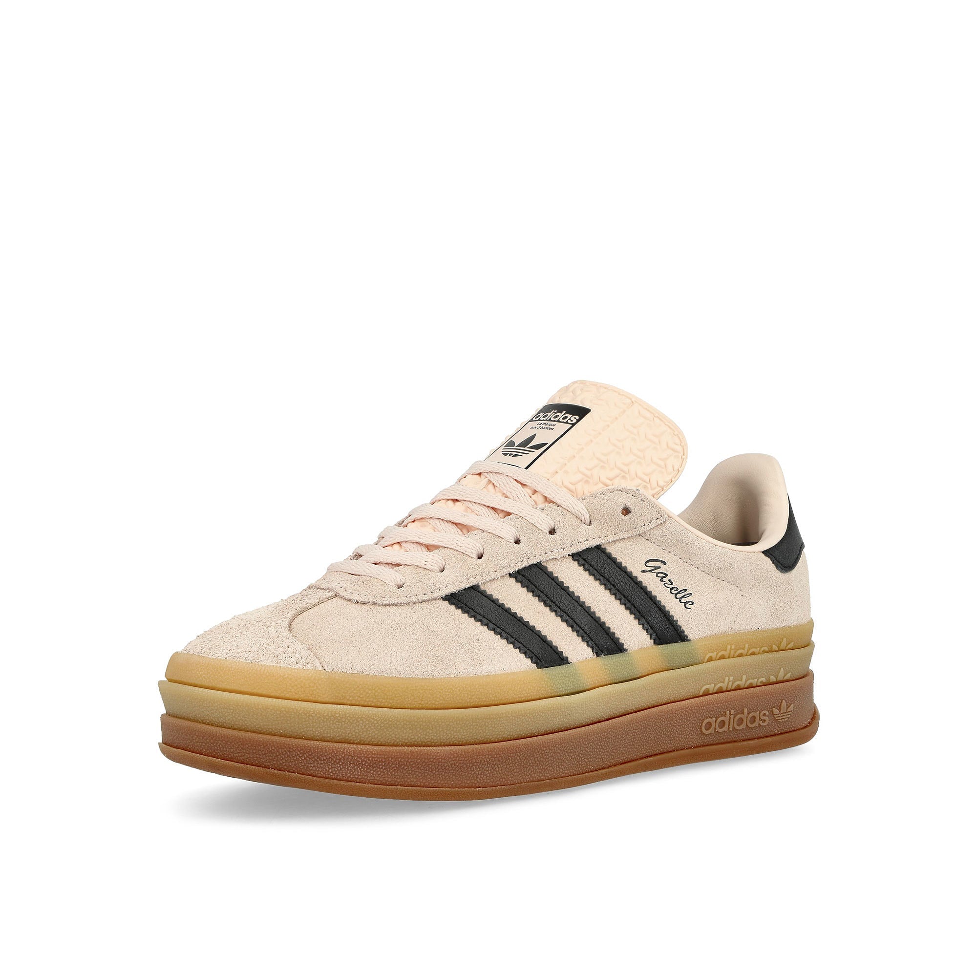 adidas Gazelle Bold W Wonder Quartz / Core Black / Core Black Low Top Sneakers Close Up | Overkill