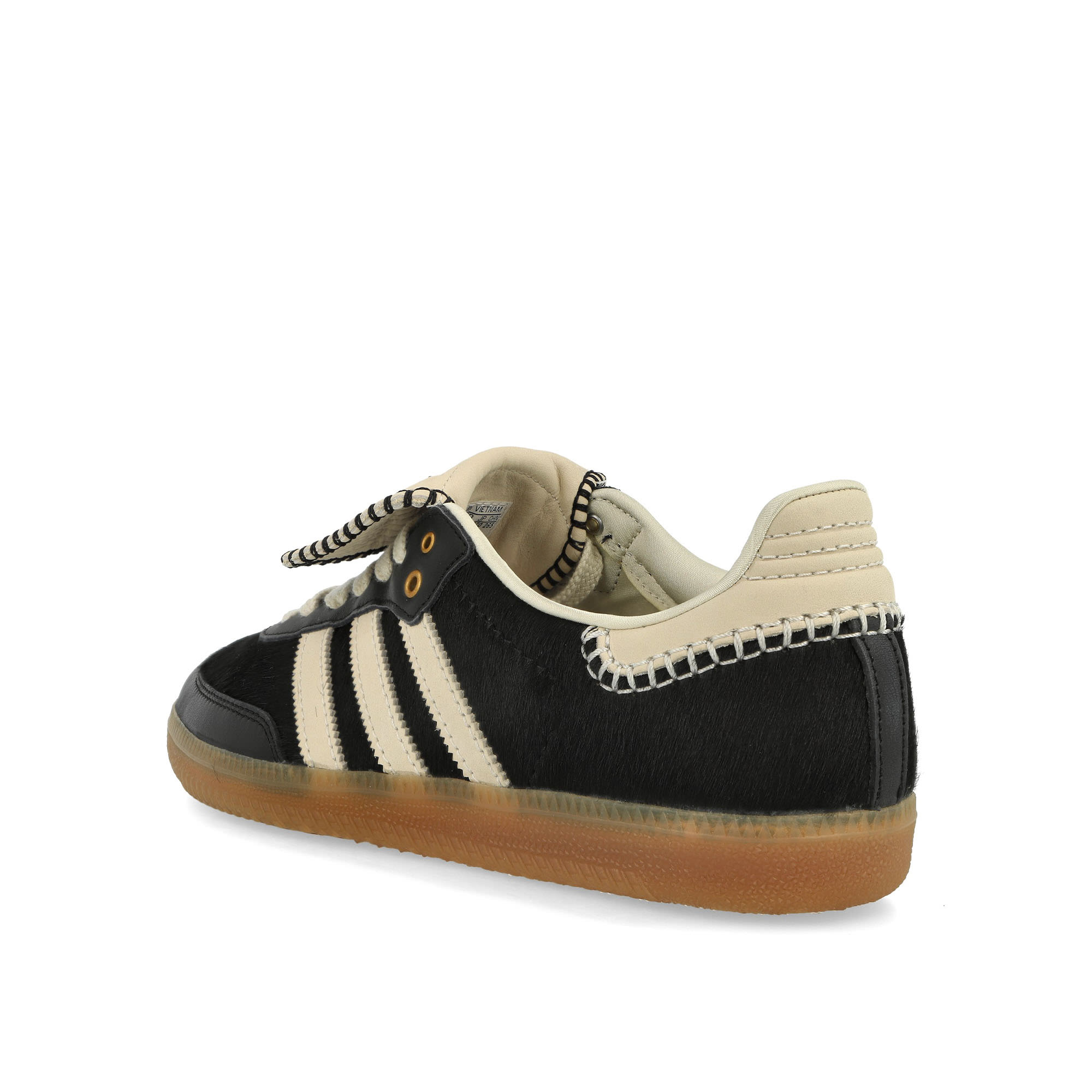 adidas Wales Bonner x adidas Pony Tonal Samba Core Black / Cream White / Cream White Sneakers Material | Overkill