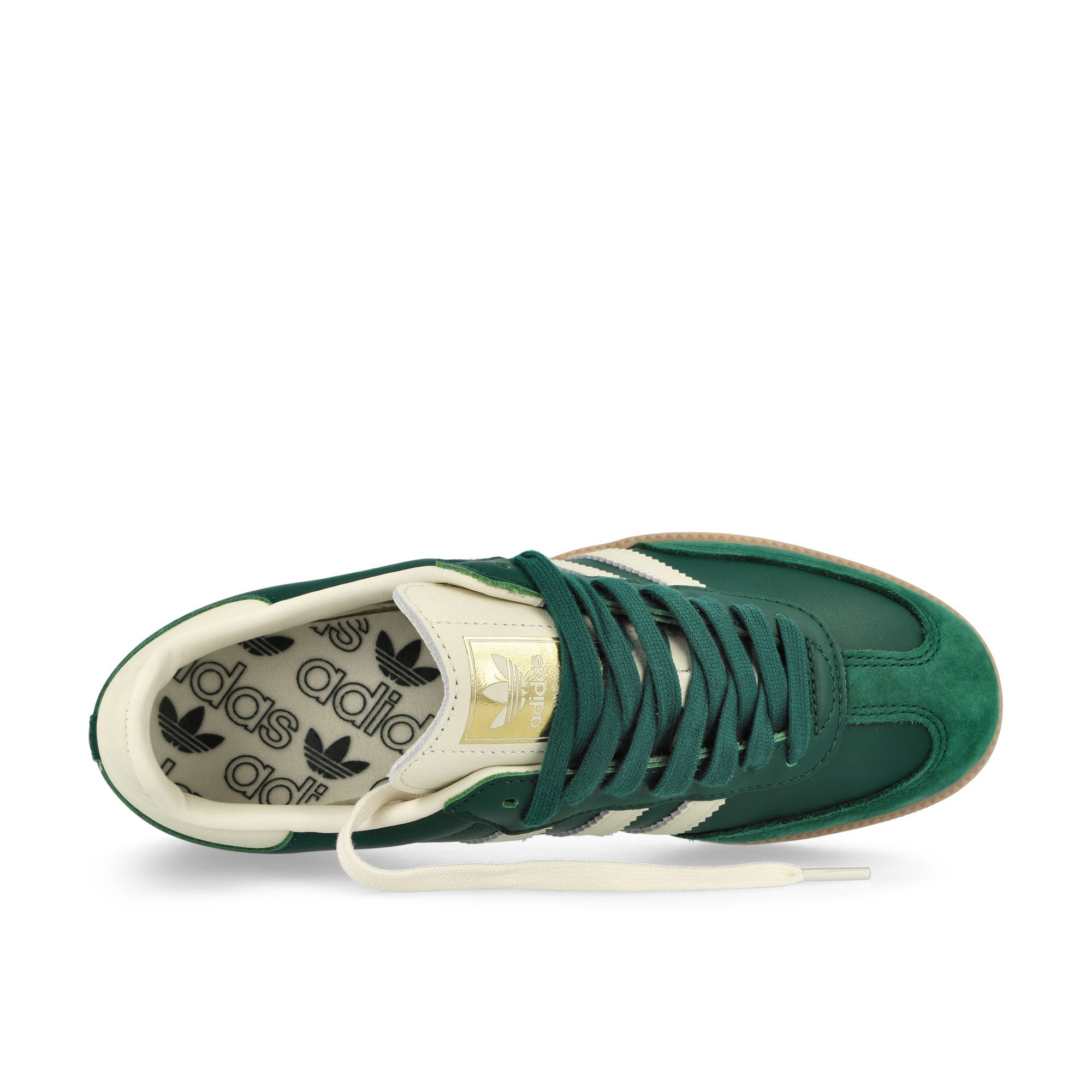 adidas Samba OG W Collegiate Green / Cream White / Gold Metallic Low Top Sneakers Detailfoto | Overkill