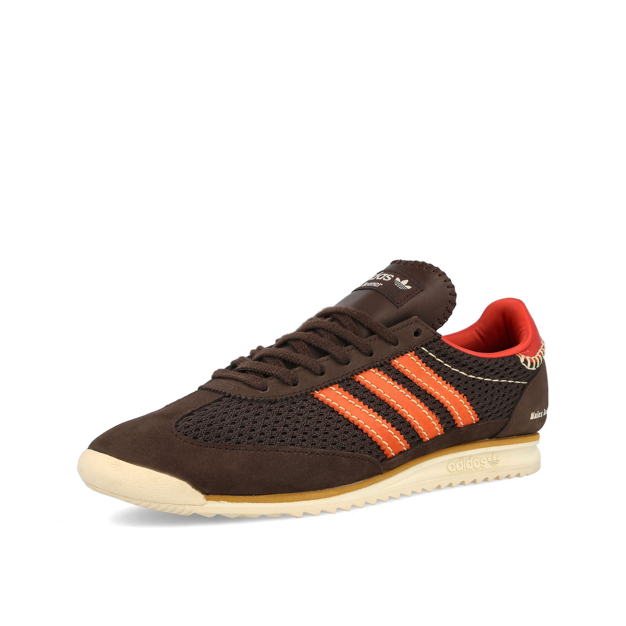 adidas Wales Bonner x adidas SL 72 Knit Dark Brown-Collegiate Orange-Chalk White Sweatshirts Detailfoto | Overkill
