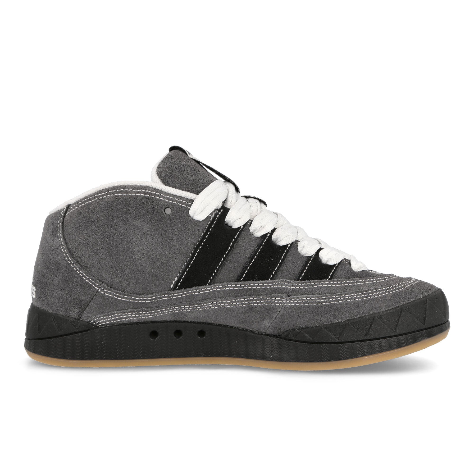 adidas YNuK x adidas Adimatic Mid Grey Five-Core Black-Off White Sneakers Silhouette | Overkill