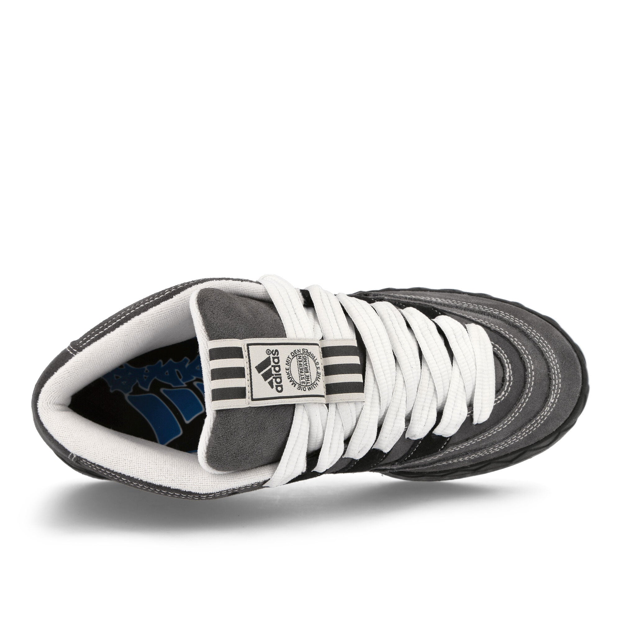 adidas YNuK x adidas Adimatic Mid Grey Five-Core Black-Off White Sneakers Detailfoto | Overkill