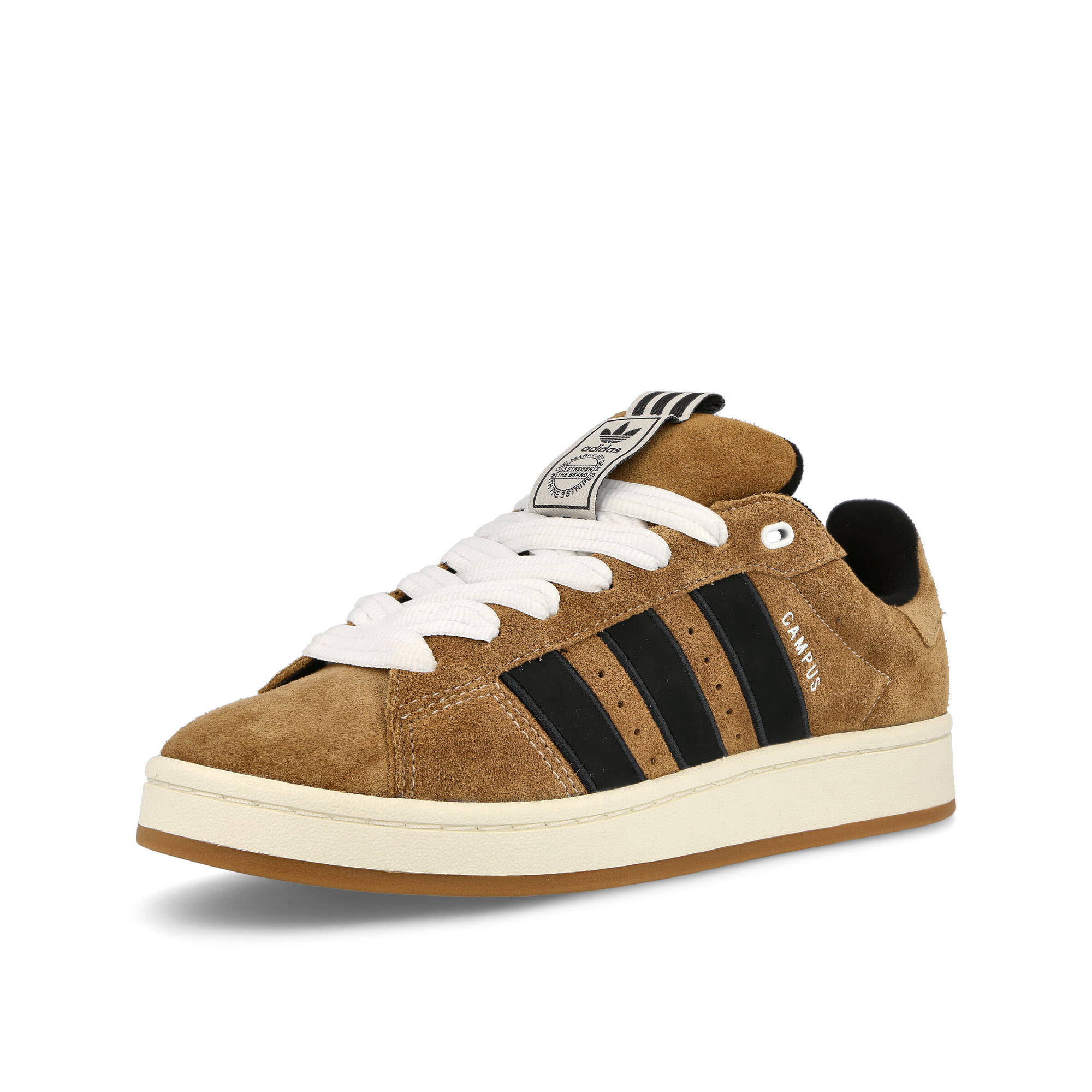 adidas Campus 00s YNuK Brown Desert / Core Black / Off White Low Top Sneakers Close Up | Overkill