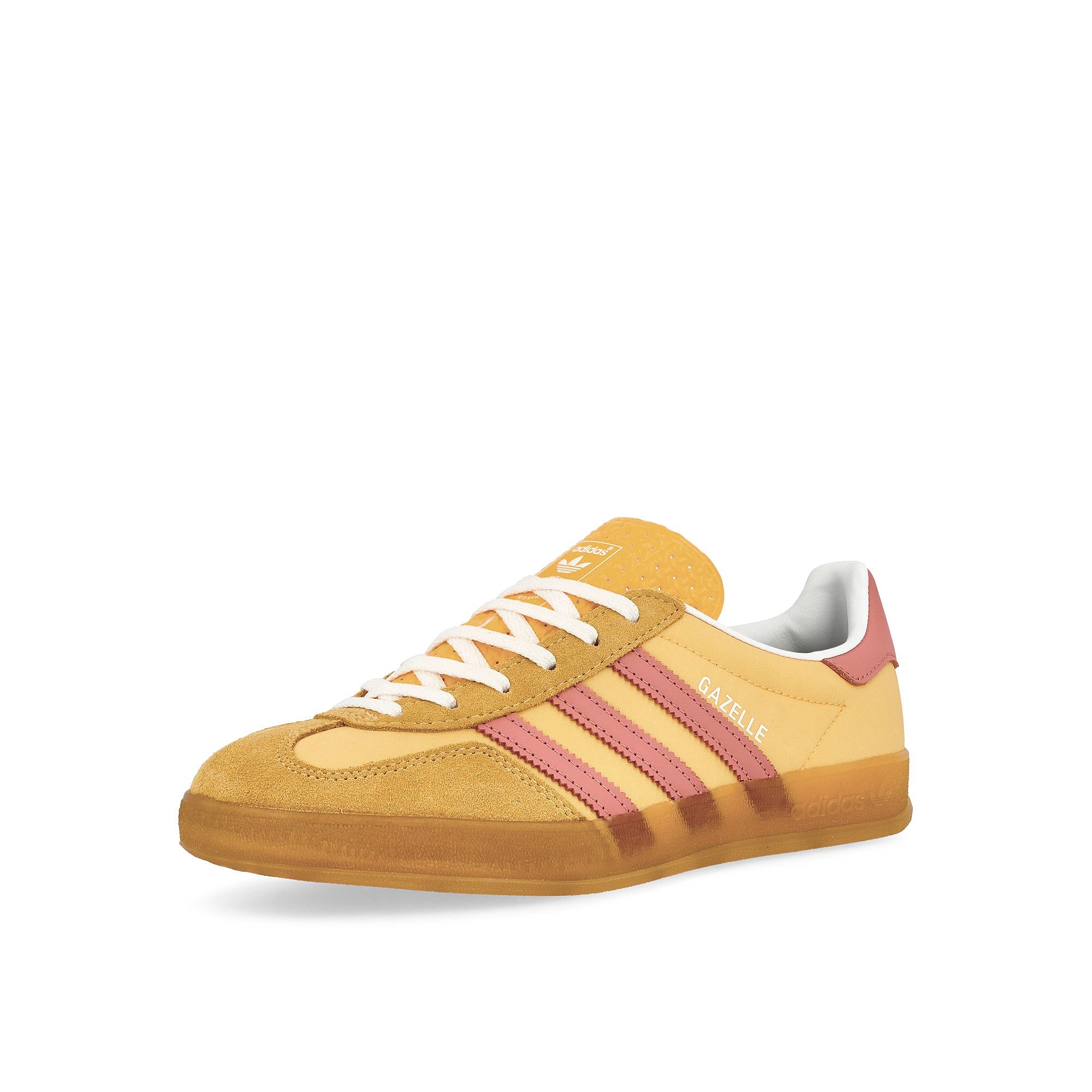 adidas Gazelle Indoor W Semi Spark / Wonder Clay / Footwear White Low Top Sneakers Close Up | Overkill