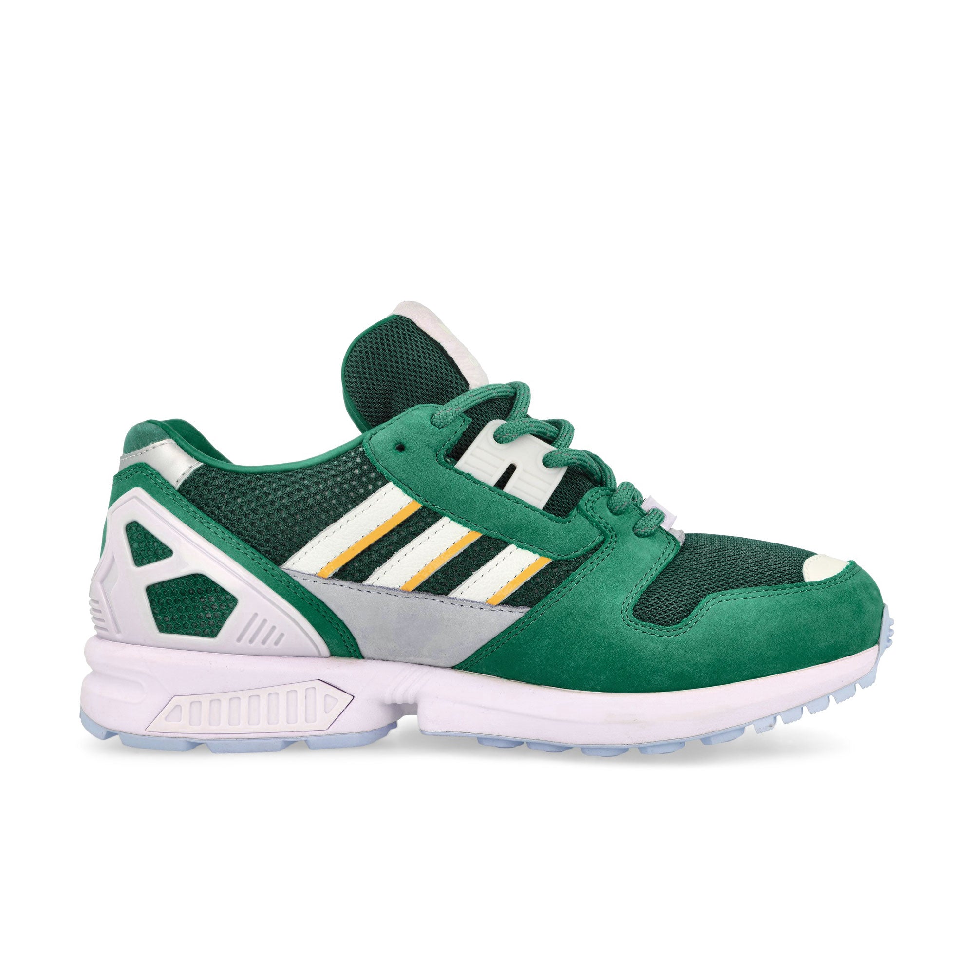 adidas ZX 8000 W Collegiate Green / Semi Court Green / Almost Pink Low Top Sneakers Silhouette | Overkill
