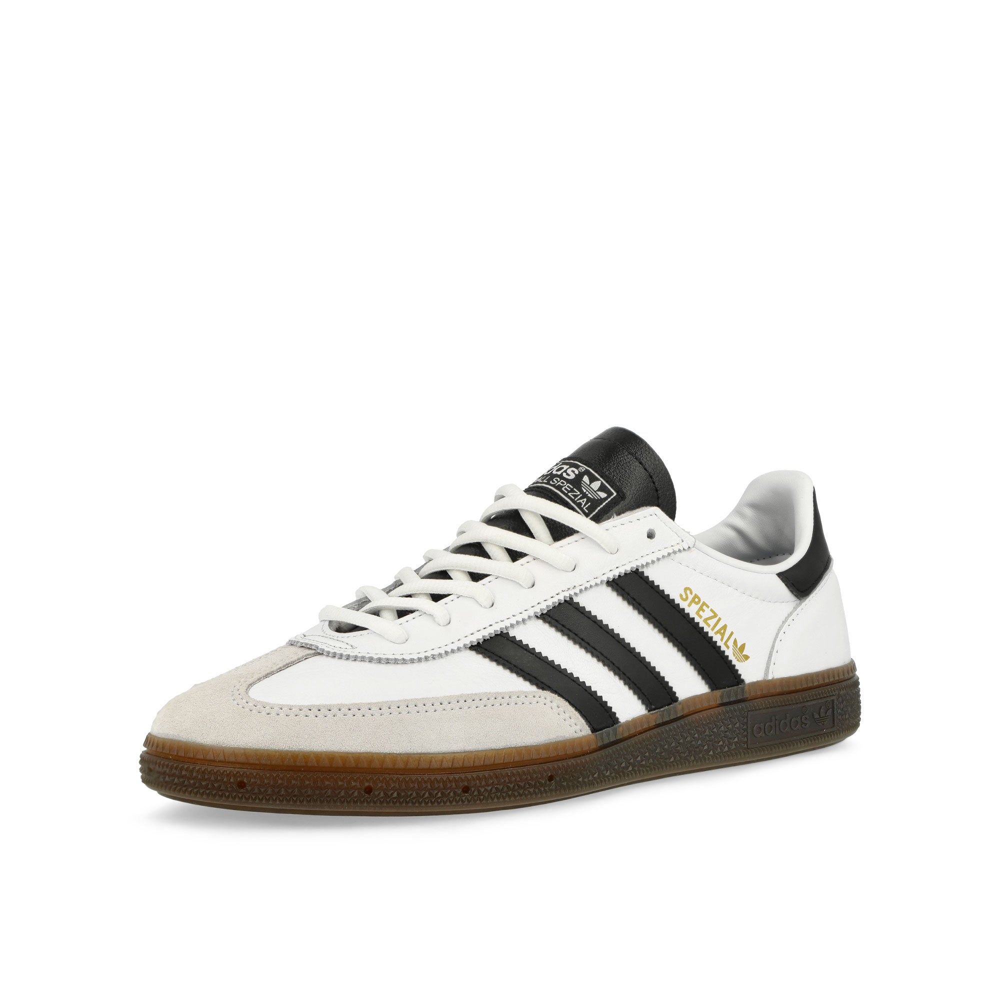 adidas Handball Spezial Footwear White / Core Black / Gum 5 Low Top Sneakers Close Up | Overkill