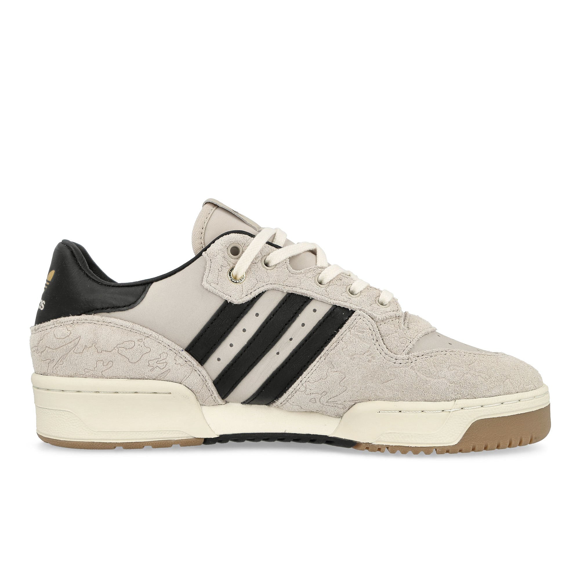 adidas Nadeshot x adidas Rivalry Chalk Pearl / Core Black / Off White Low Top Sneakers Silhouette | Overkill