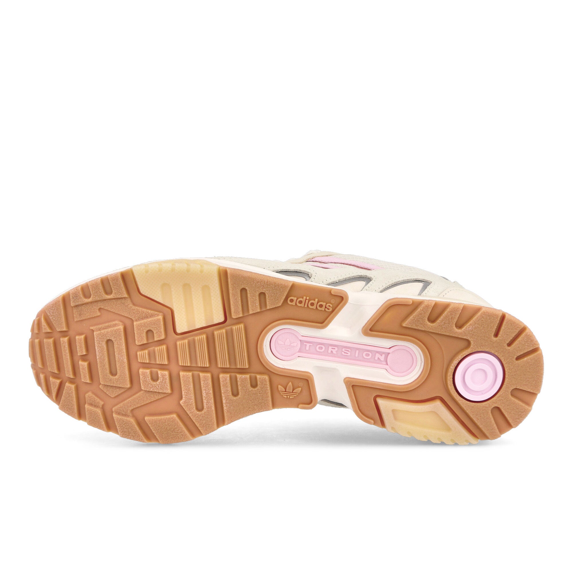 adidas Torsion Super Chalk White-Clear Pink-Chalk White Low Top Sneakers Detail View 1 | Overkill