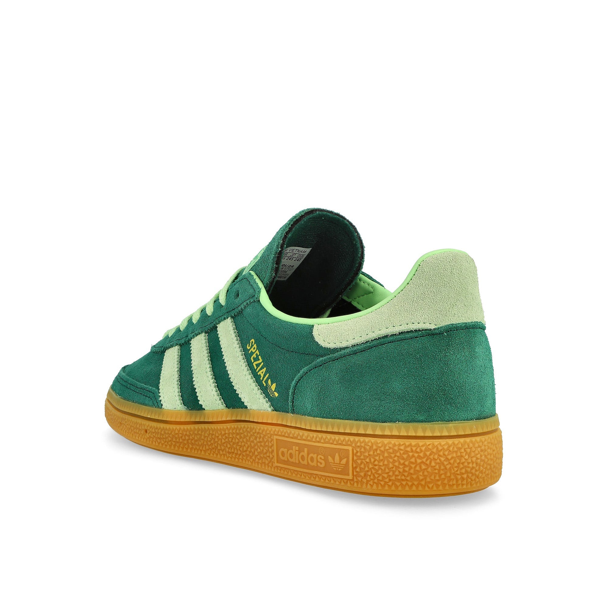adidas Handball Spezial W Collegiate Green / Semi Green Spark / Gum Low Top Sneakers Material | Overkill